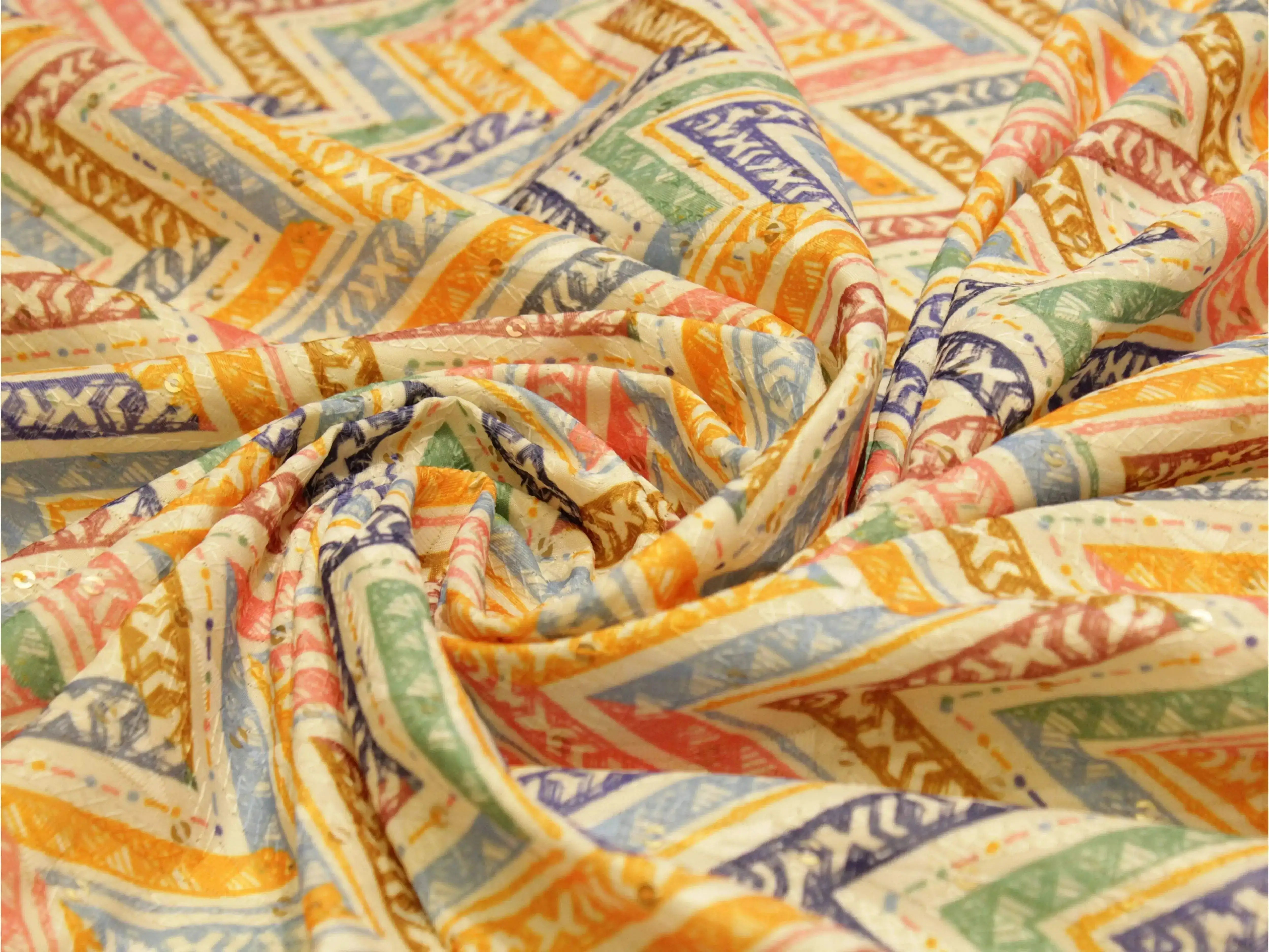 Vibrant X Mix & Match Digital Silk Fabric - M'Foks