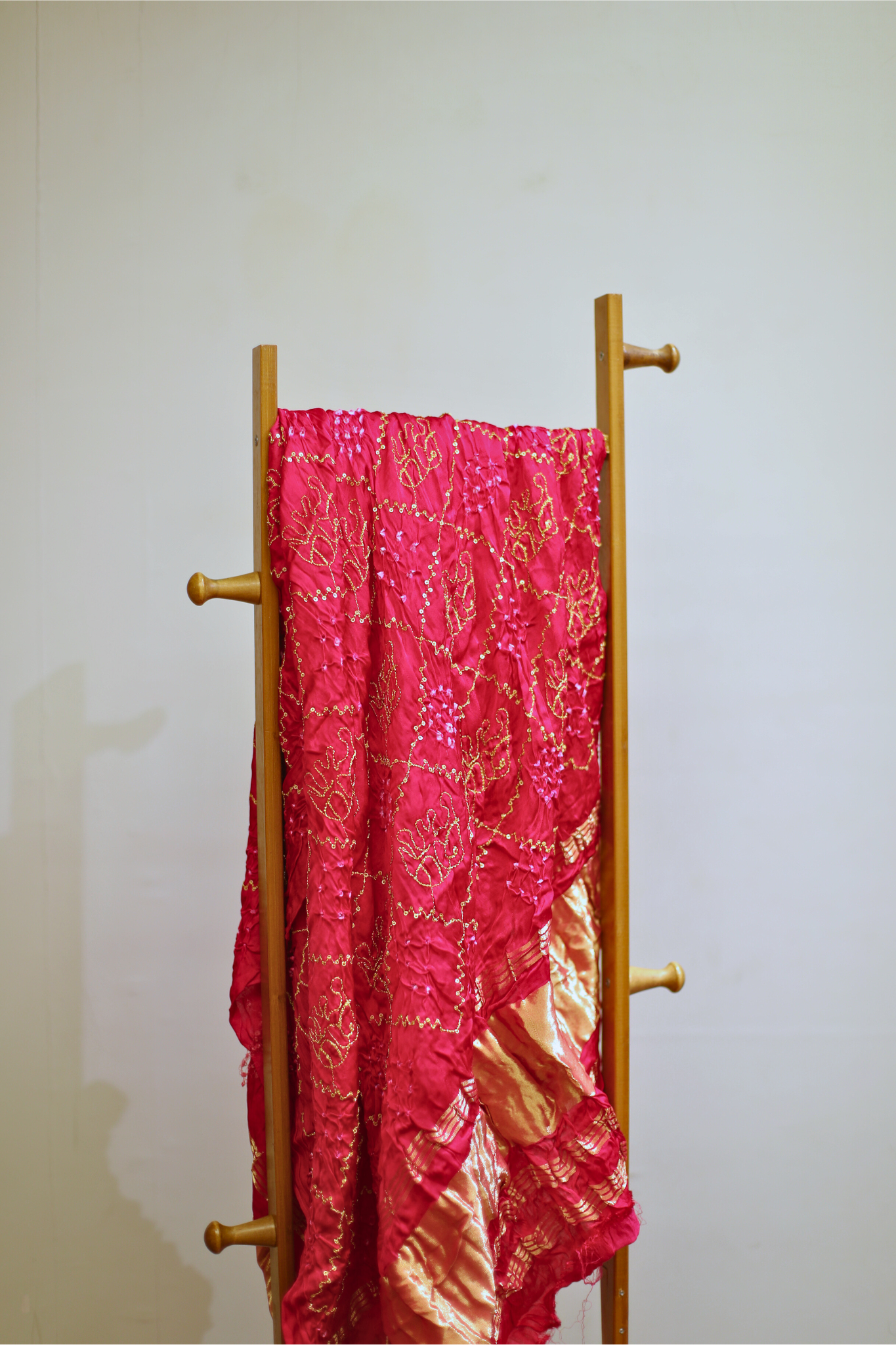 Pure Modal Silk Rani Lagdi Patta Dupatta