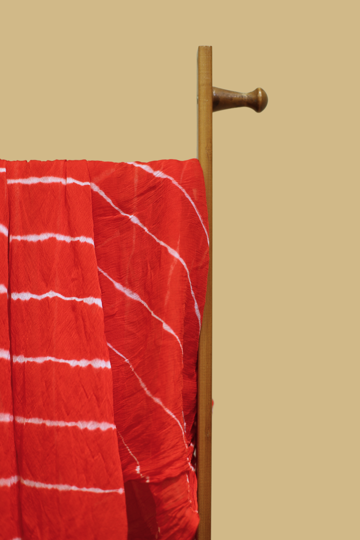 Chiffon Lehariya Dyed Dupatta – Special Red (2.4 Meter)