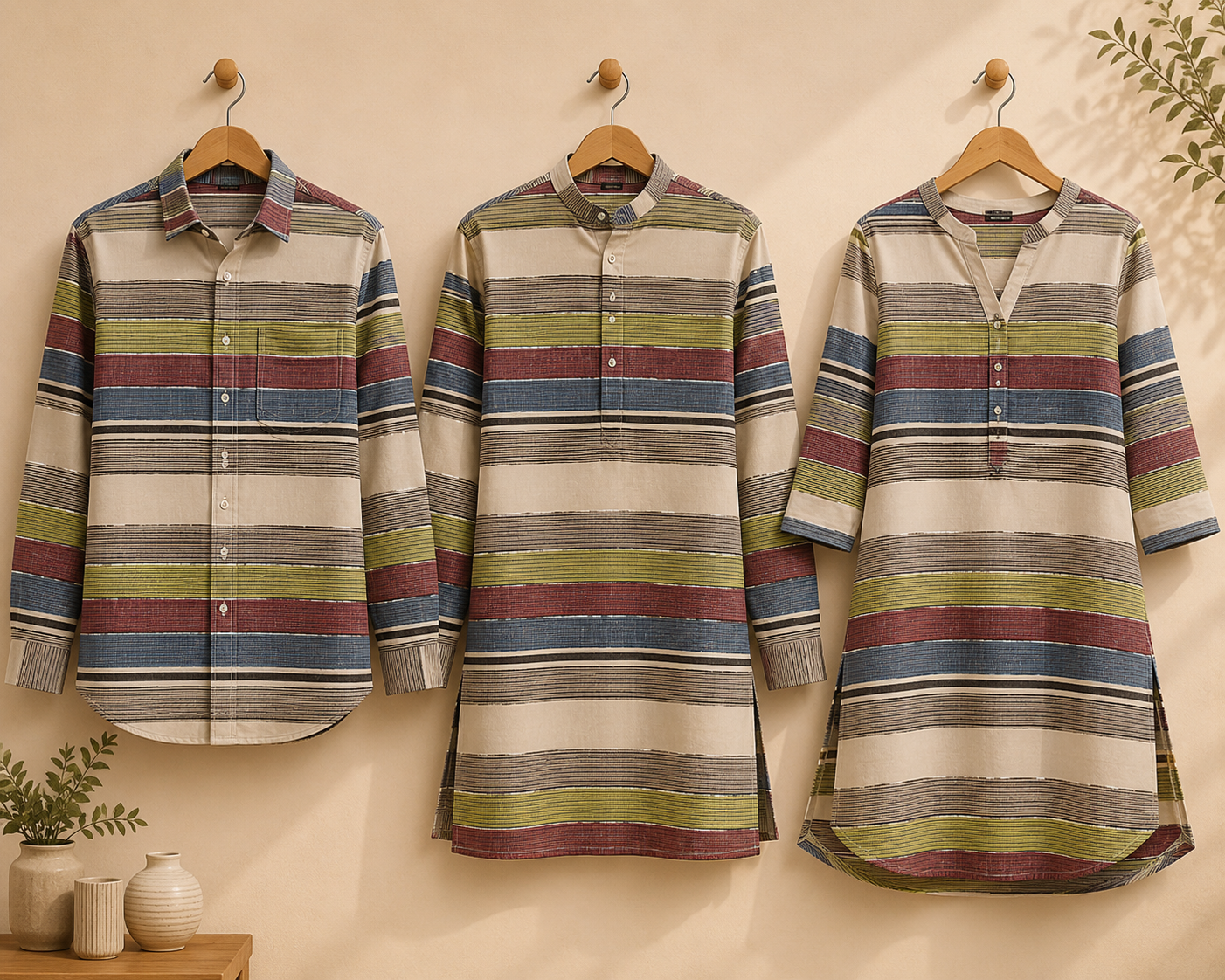 Multicolour Handloom Woven Fabric with Lurex - 40 Inches