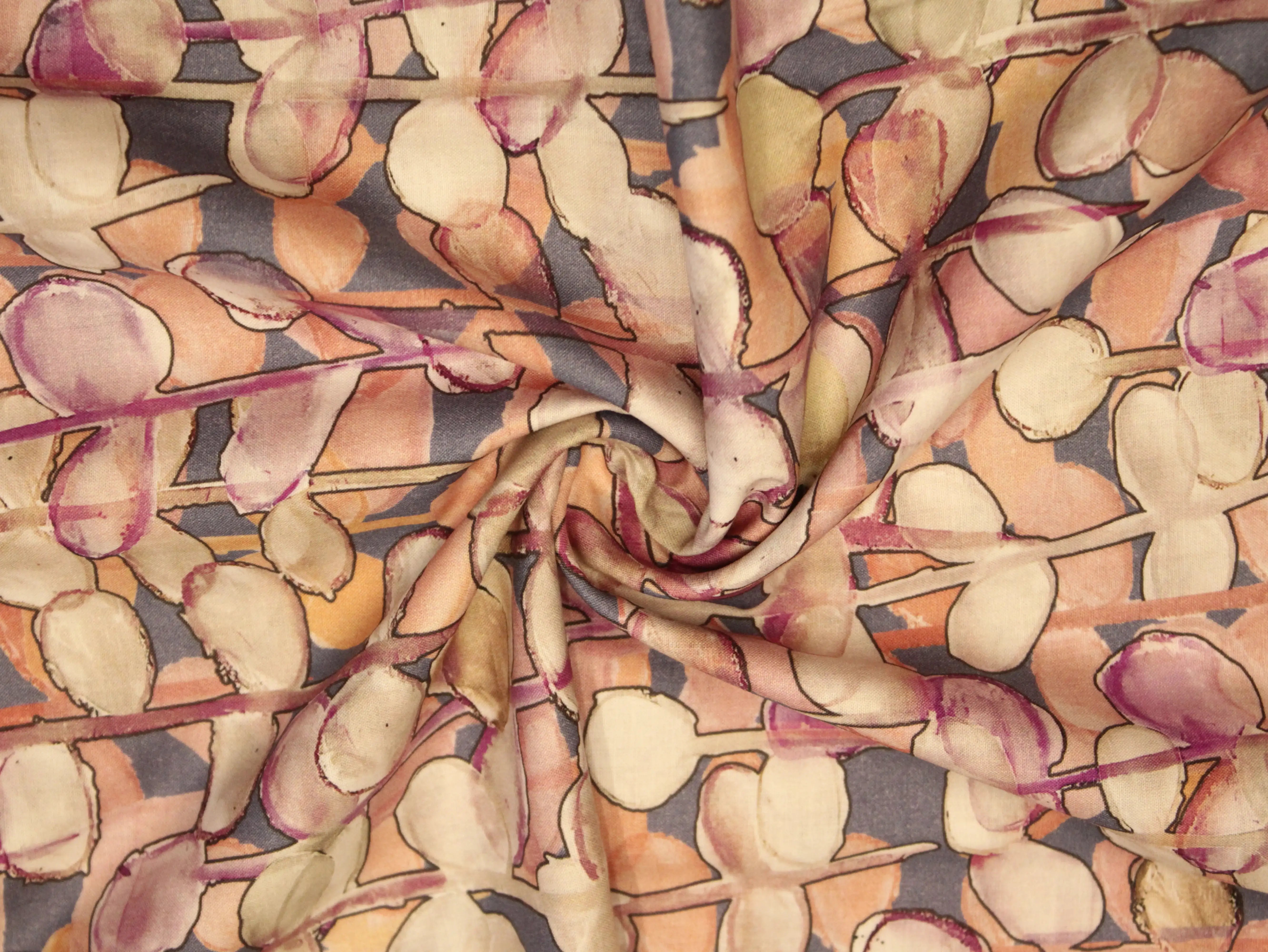 Premium Digital Printed Microfiber Cotton Lawn Fabric