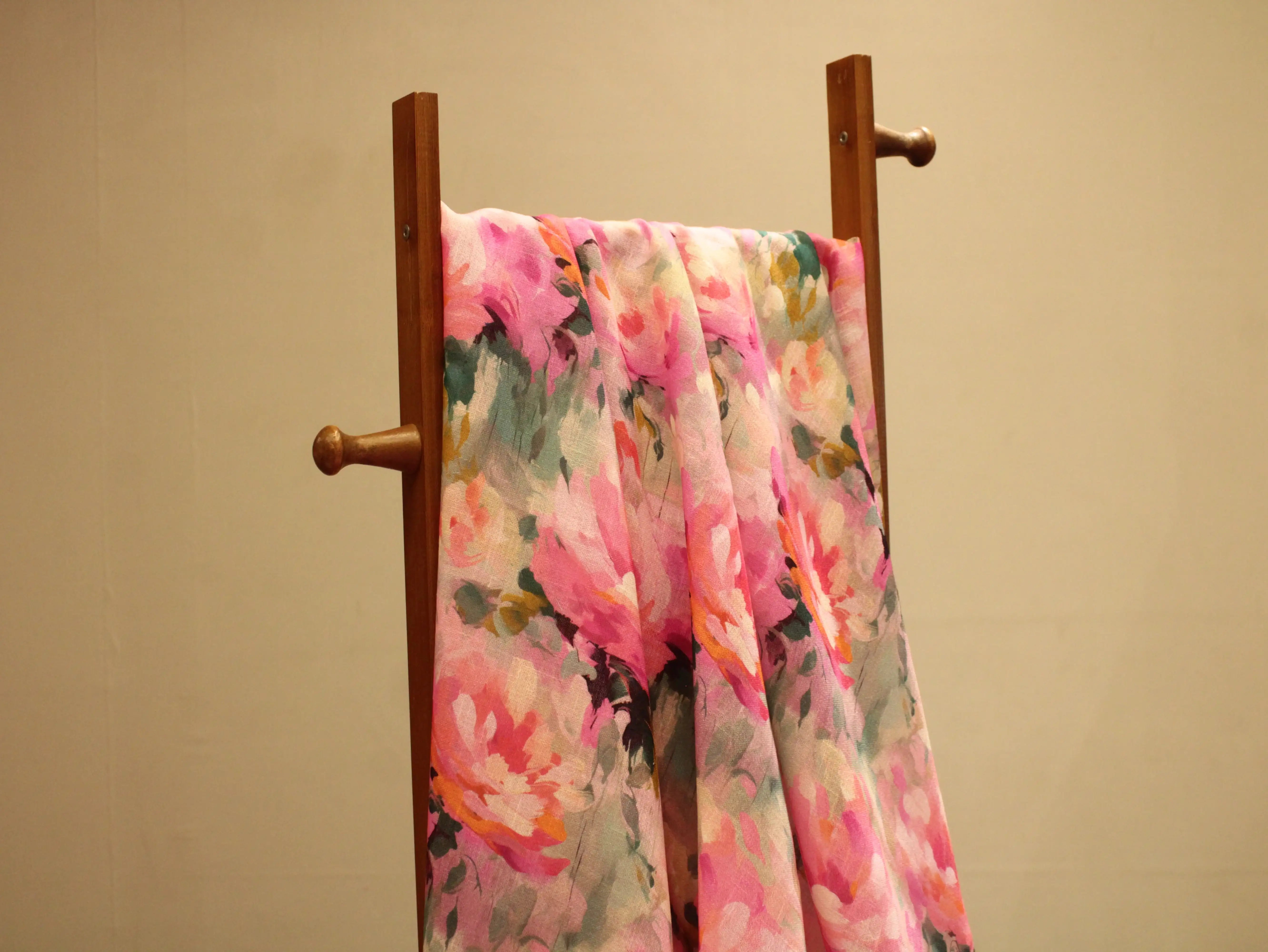 Art Linen Cotton Digital Printed Fabric