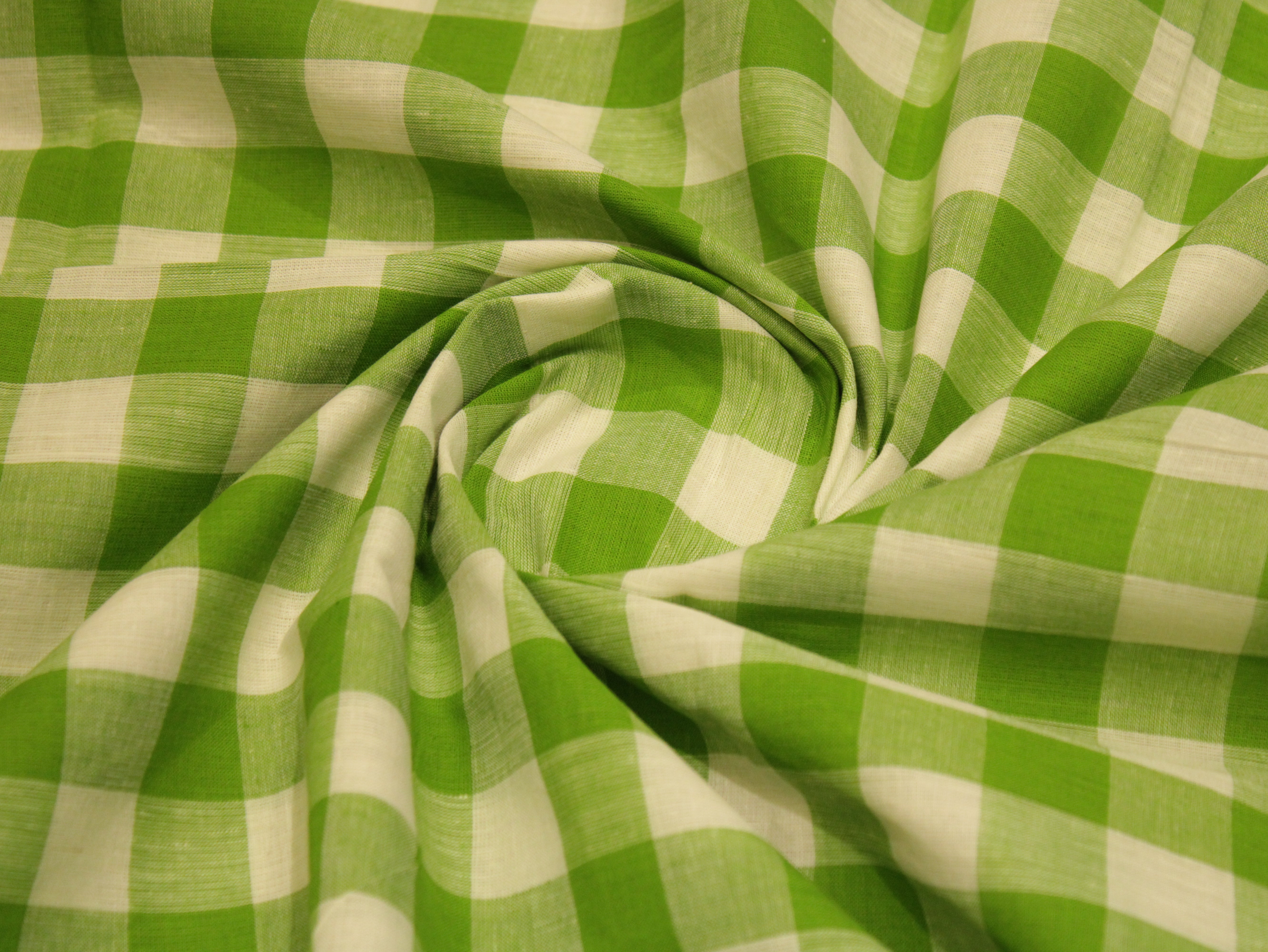 Checked Handloom Pure Cotton Woven Fabric