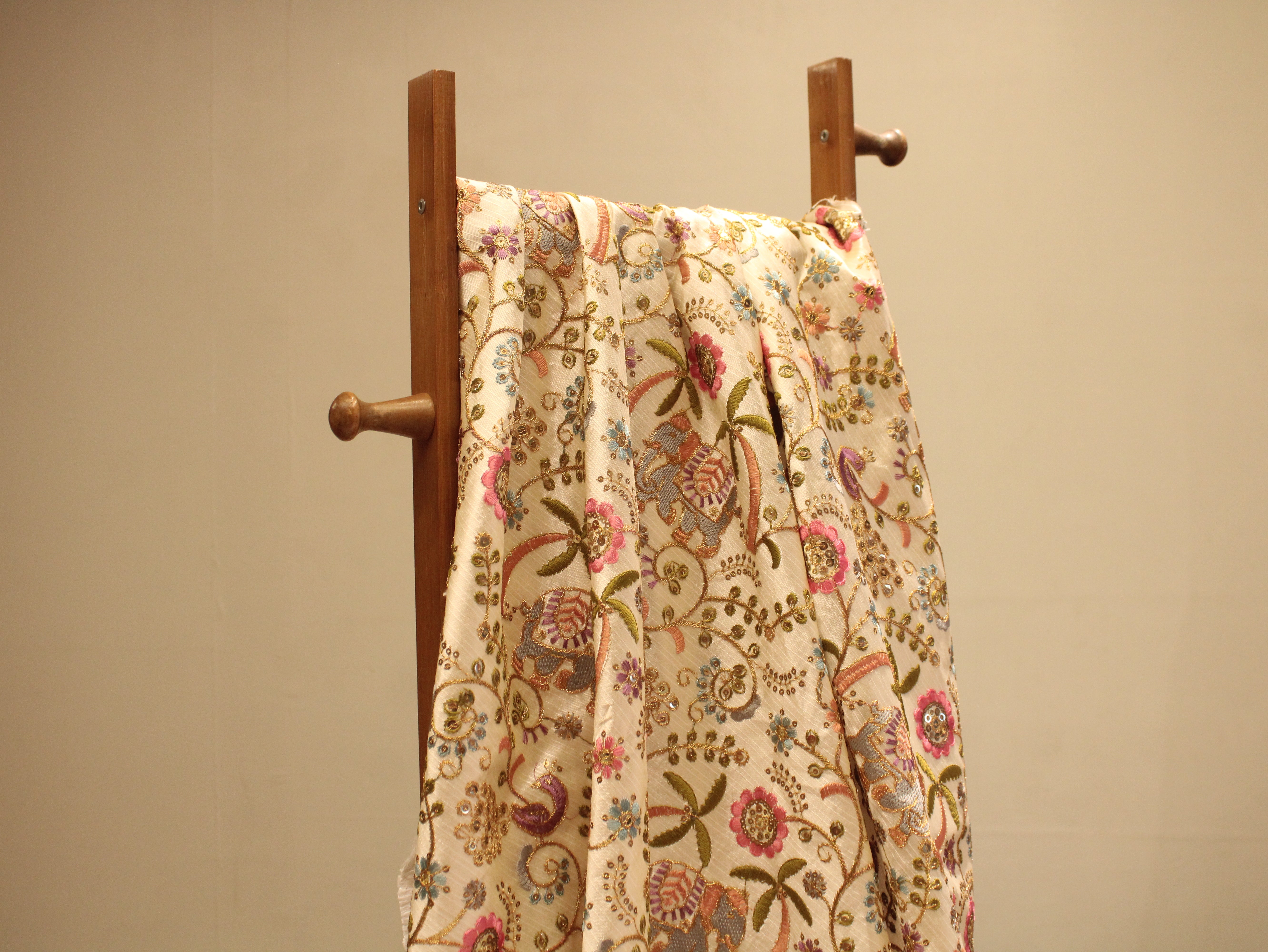 Premium Mulberry Silk Thread Work Fabric