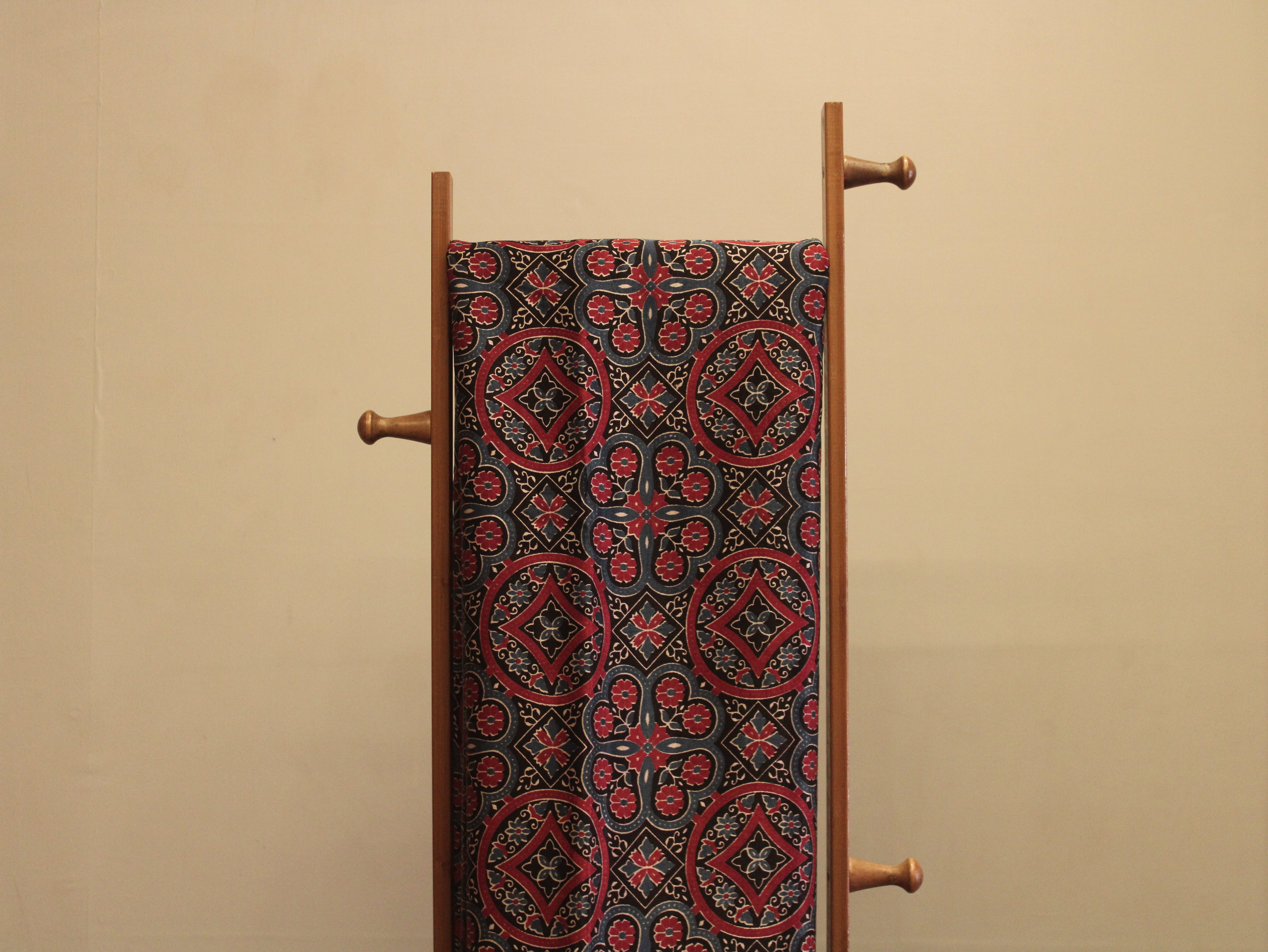Viscose Gaji Silk Ajrakh Fabric
