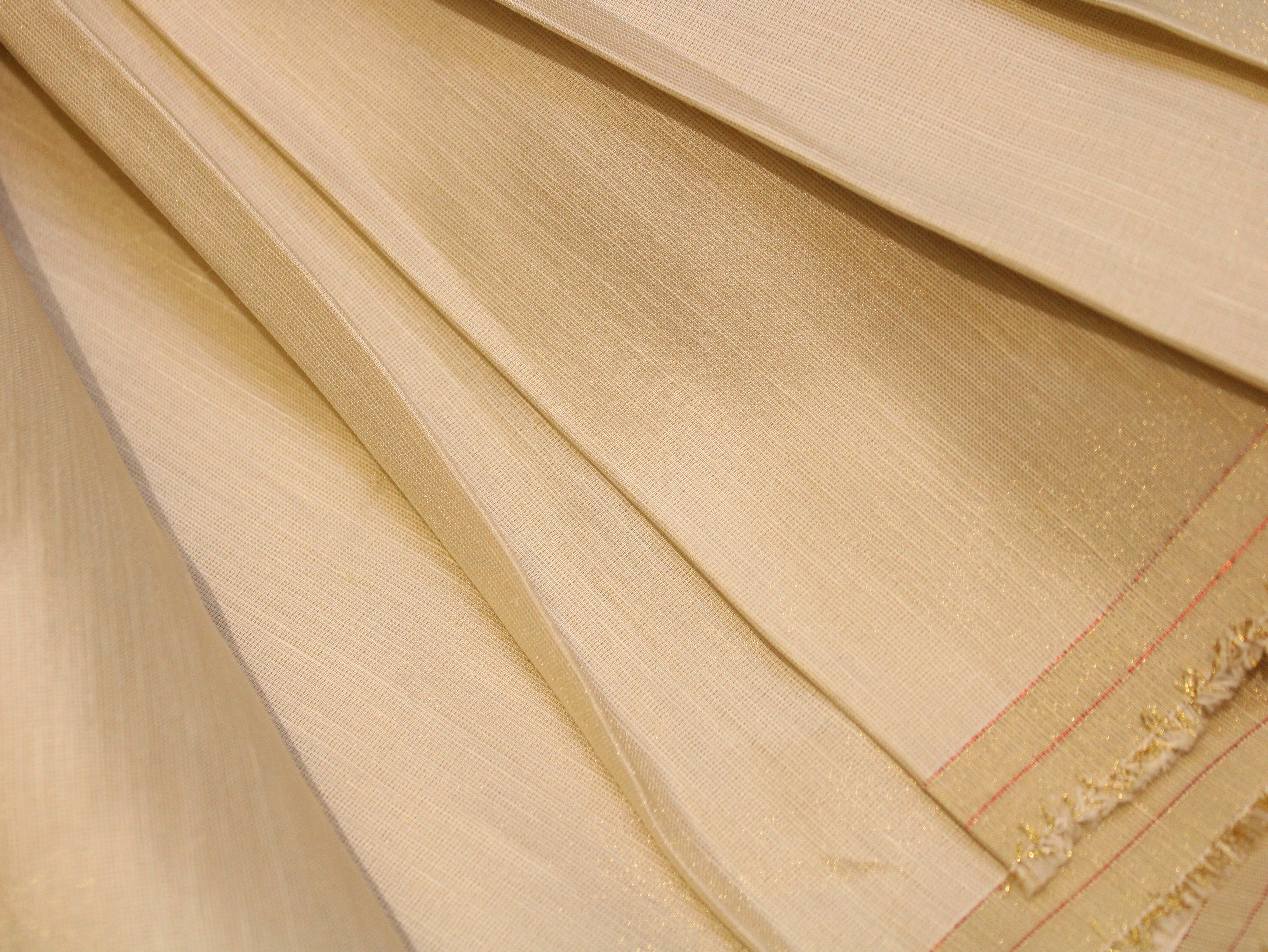 Tissue Linen Silk Dyeable Fabric