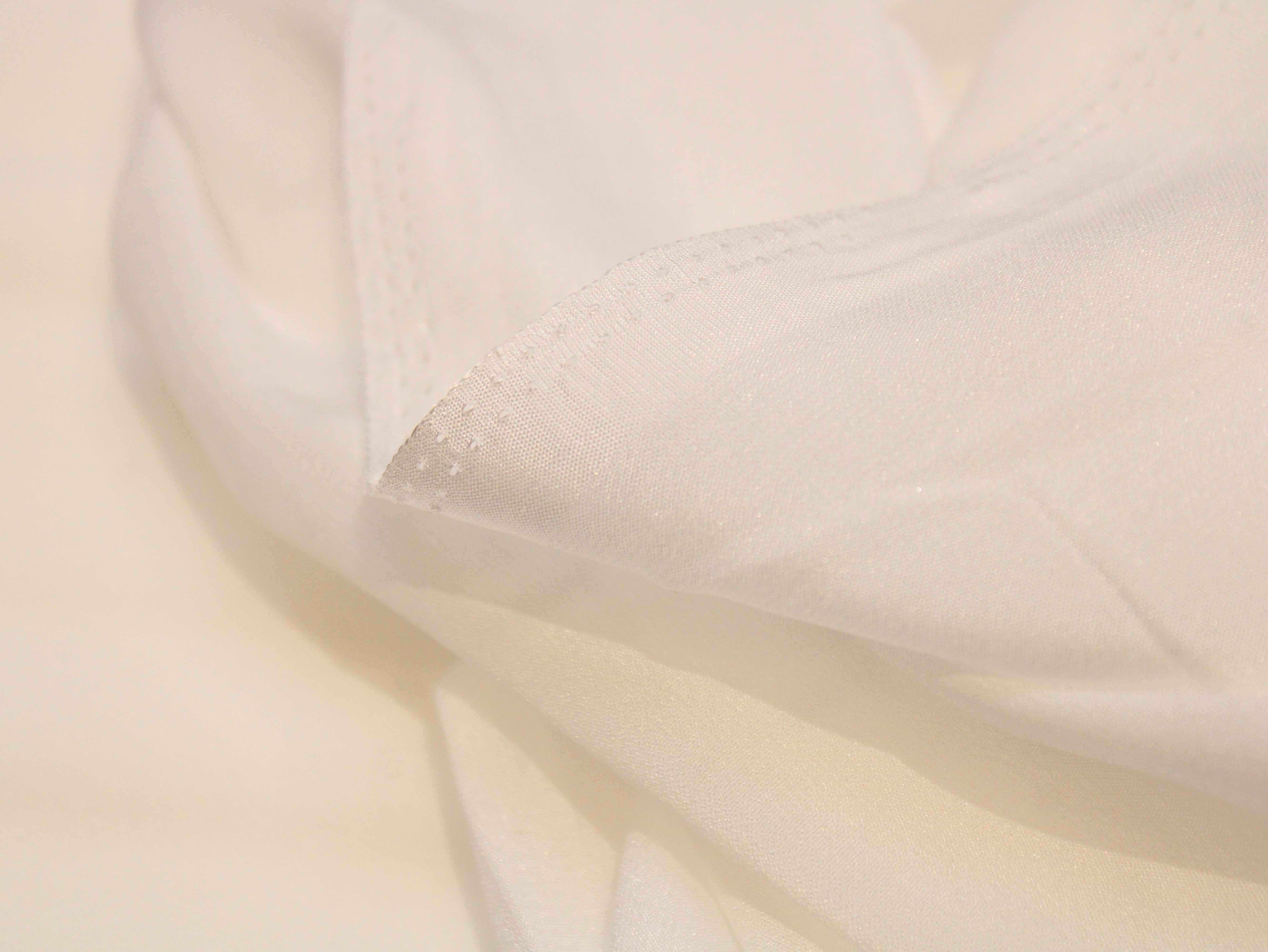 White Plain Kashmiri Rasgulla Crepe Fabric