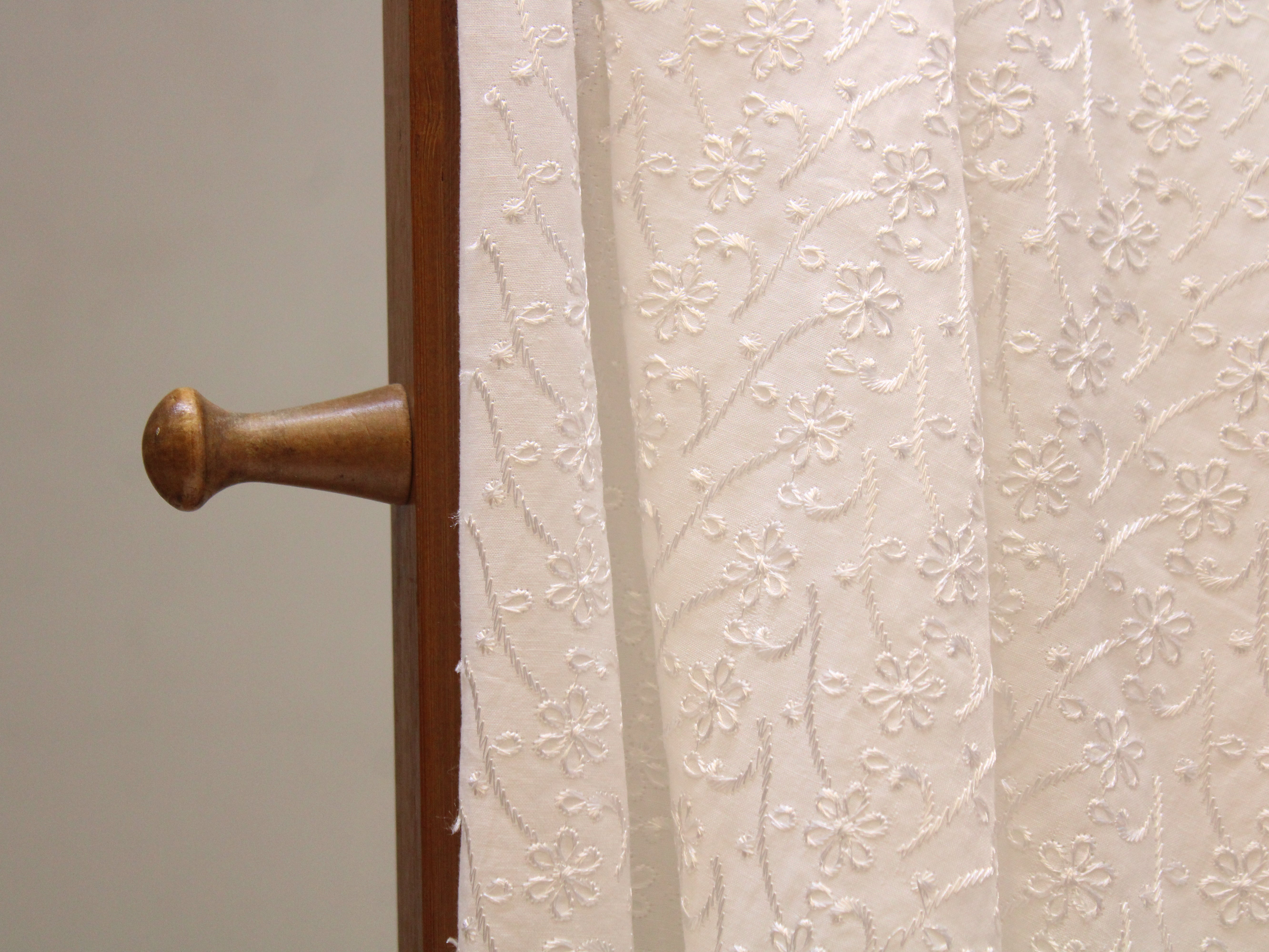 Premium Cotton Embroidery Fabric - White