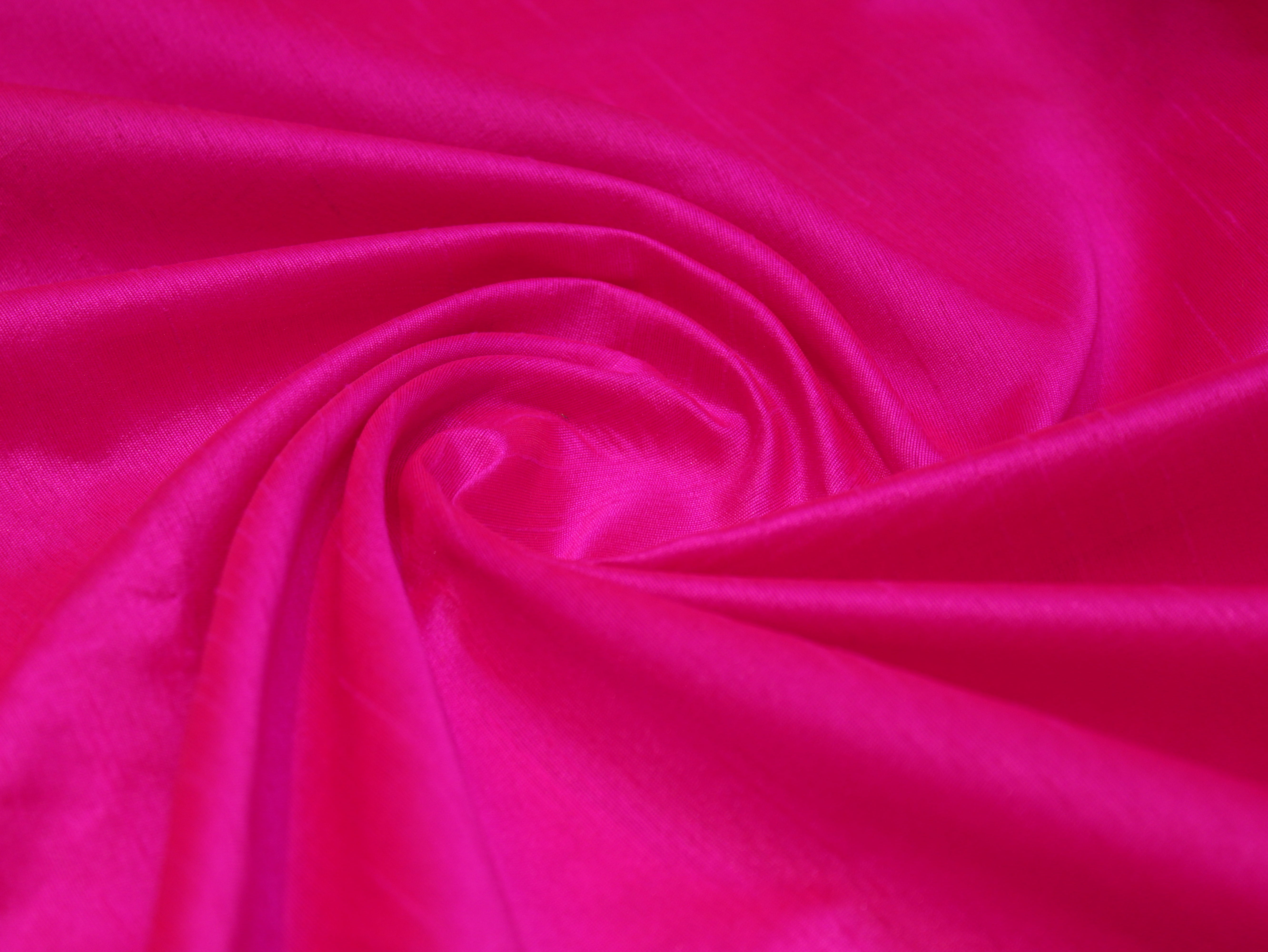 Plain Dyed Raw/Dupion Silk Fabric - Catonic Rani