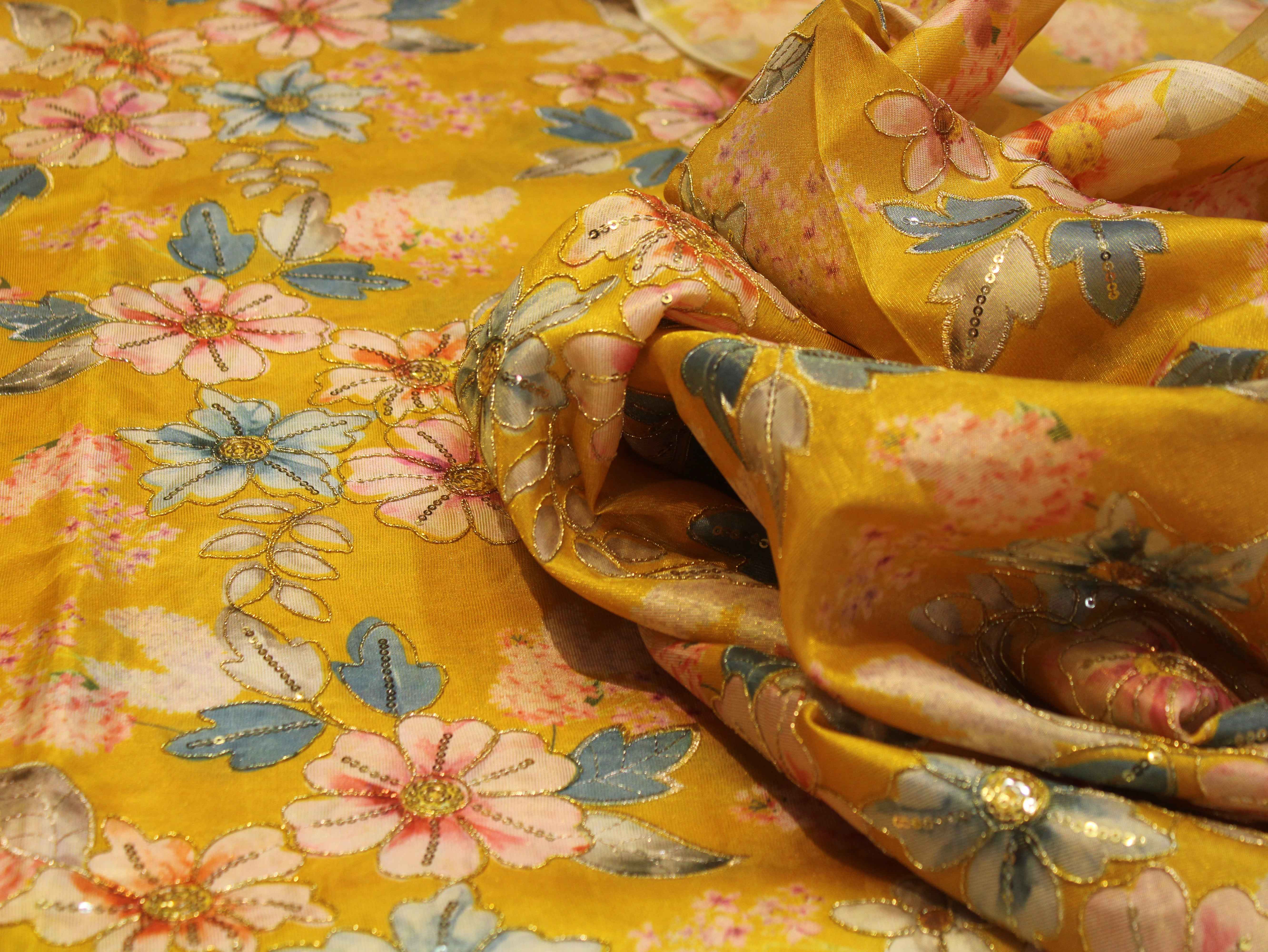 Premium Tissue Position Print Work Fabric