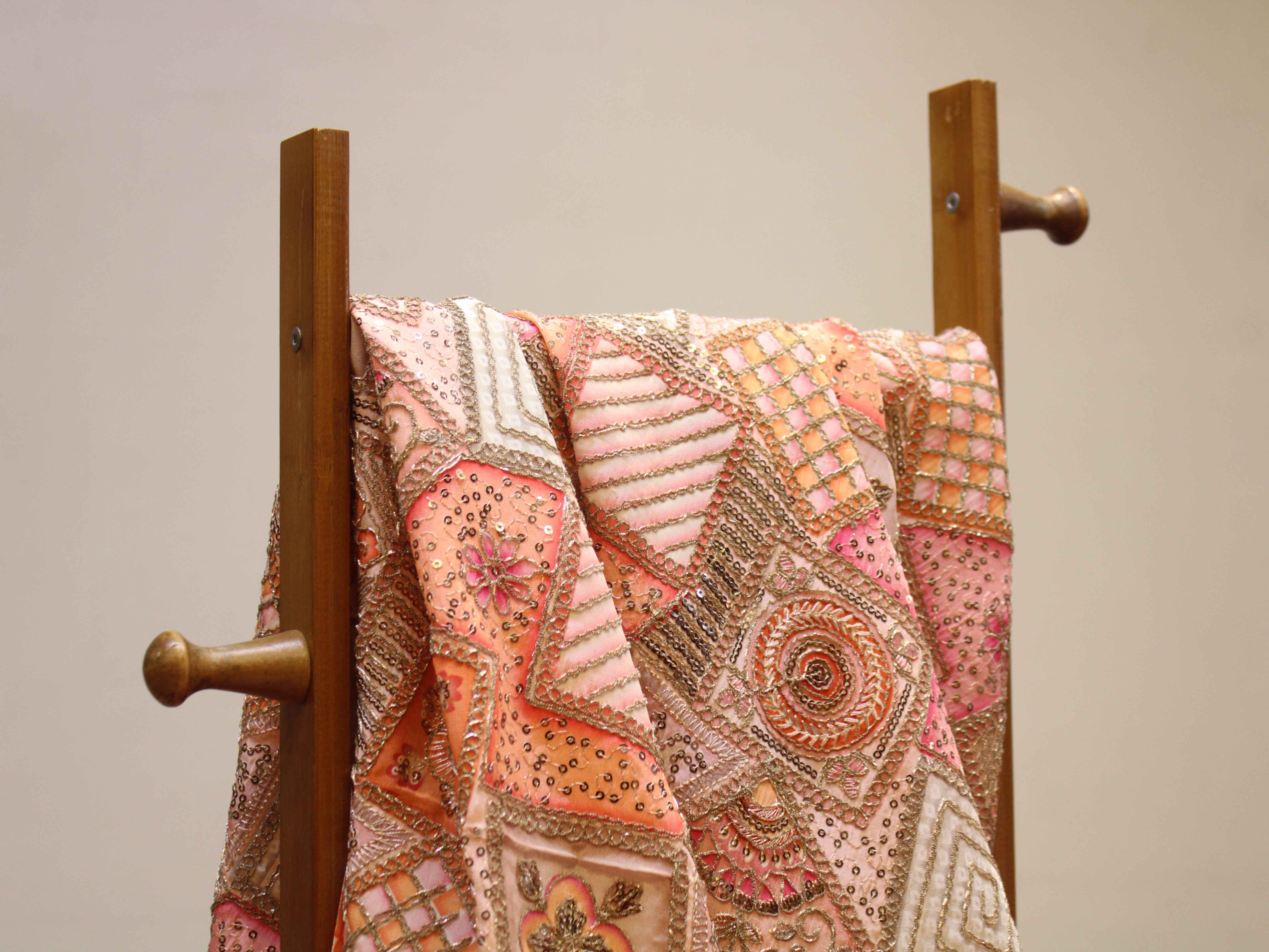 Pure Natural Crepe Position & Coding Work Fabric