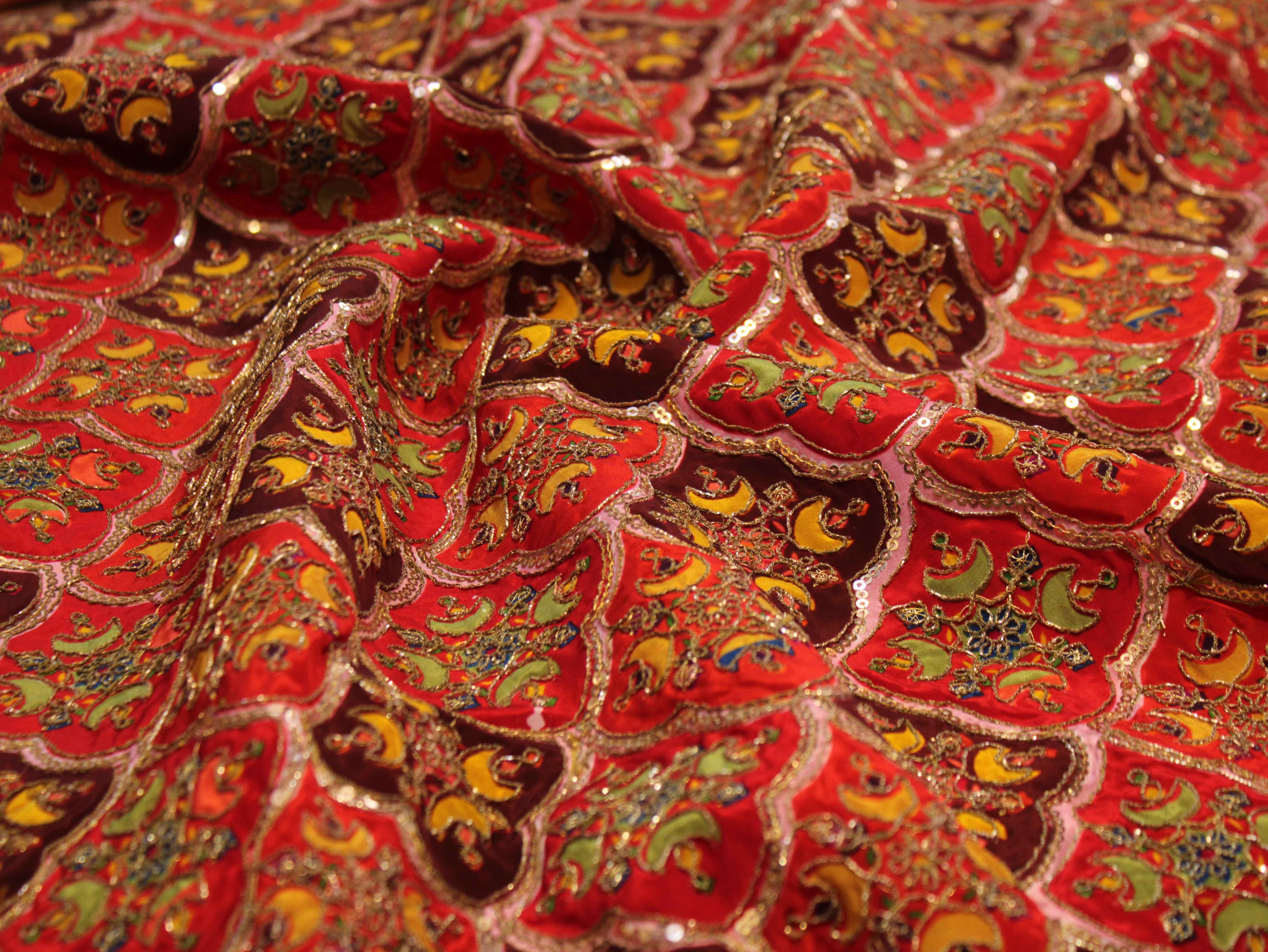 Pure Natural Crepe Position & Coding Work Fabric