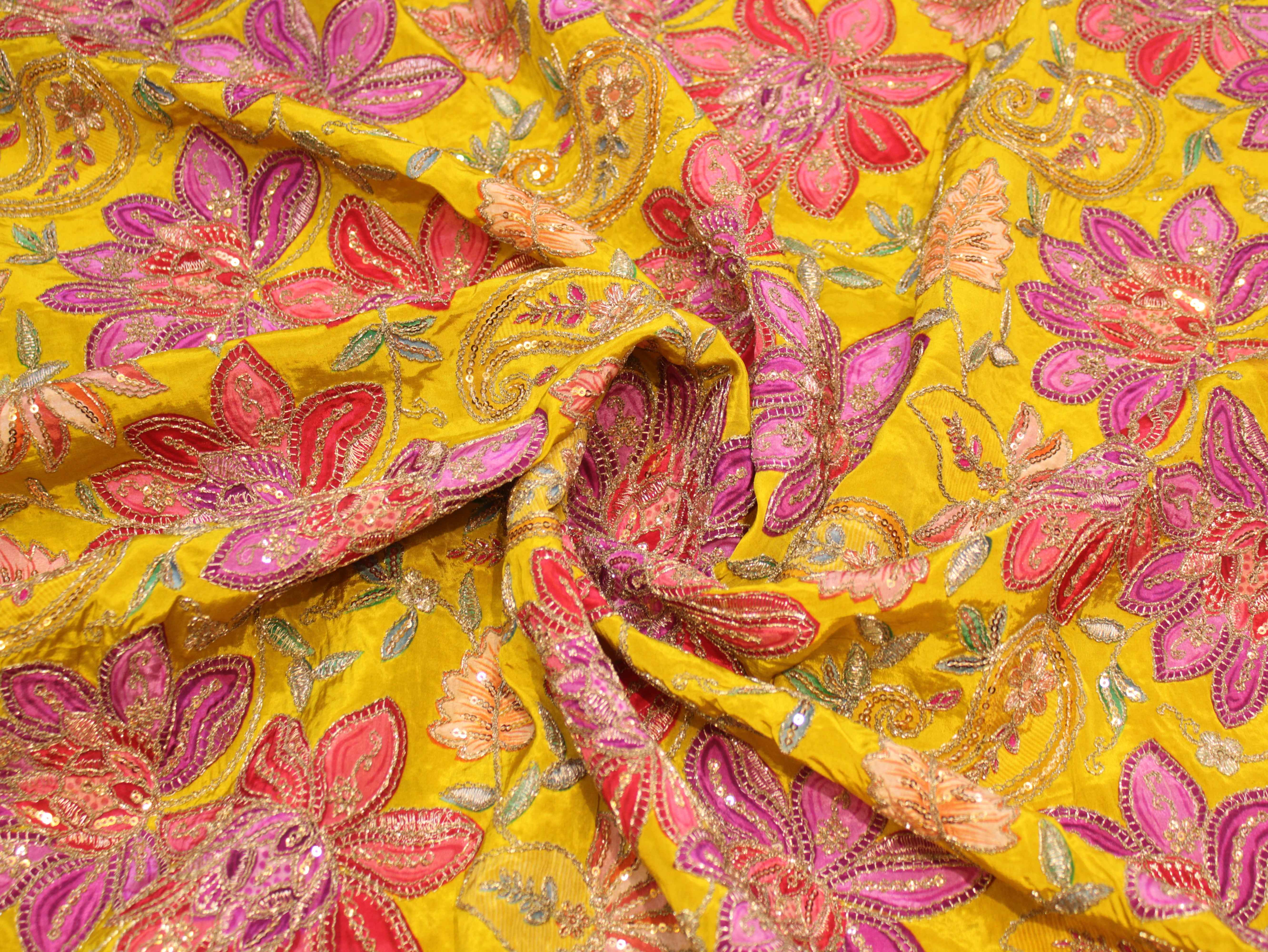 Pure Natural Crepe Position & Coding Work Fabric