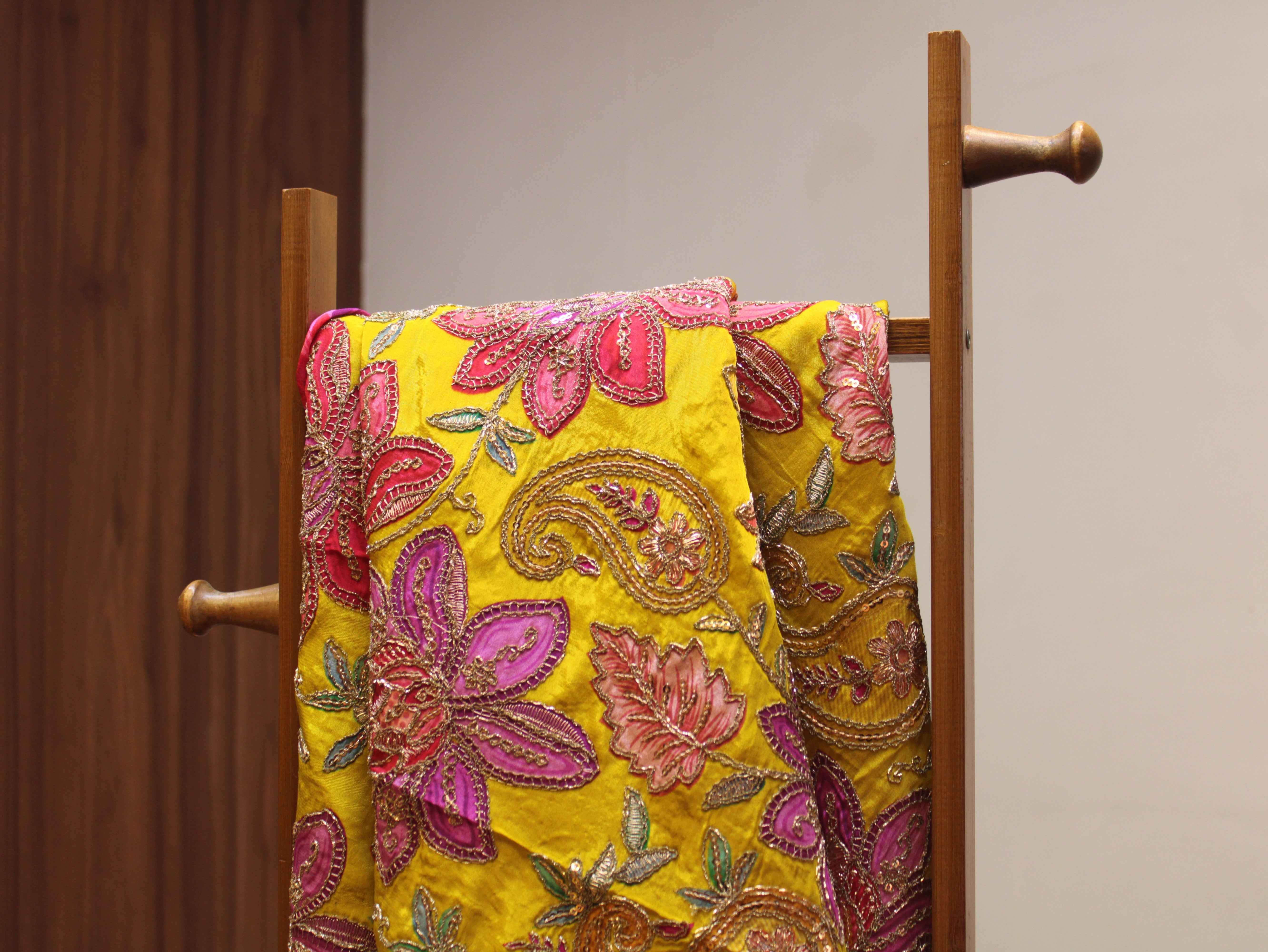 Pure Natural Crepe Position & Coding Work Fabric