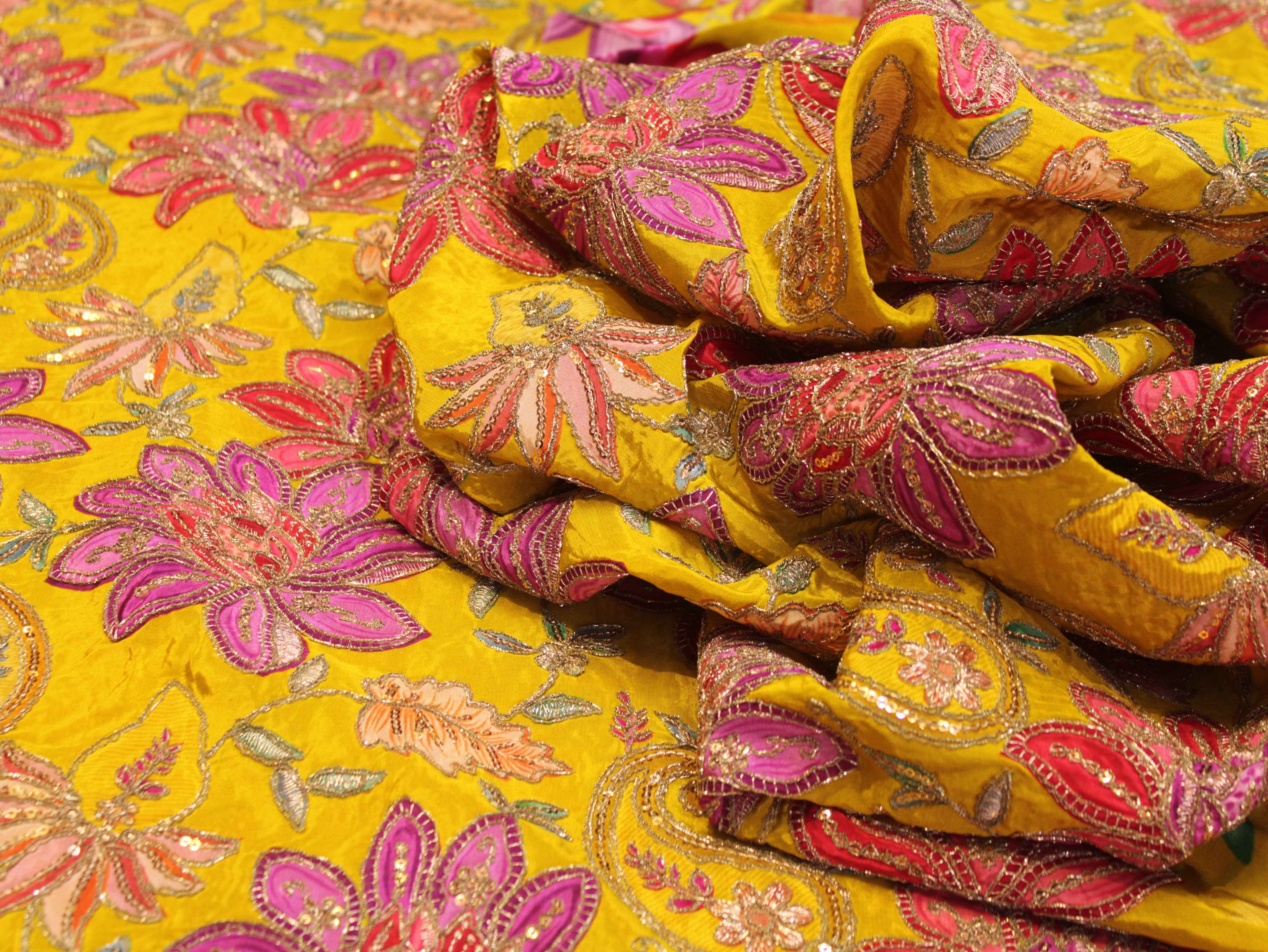 Pure Natural Crepe Position & Coding Work Fabric