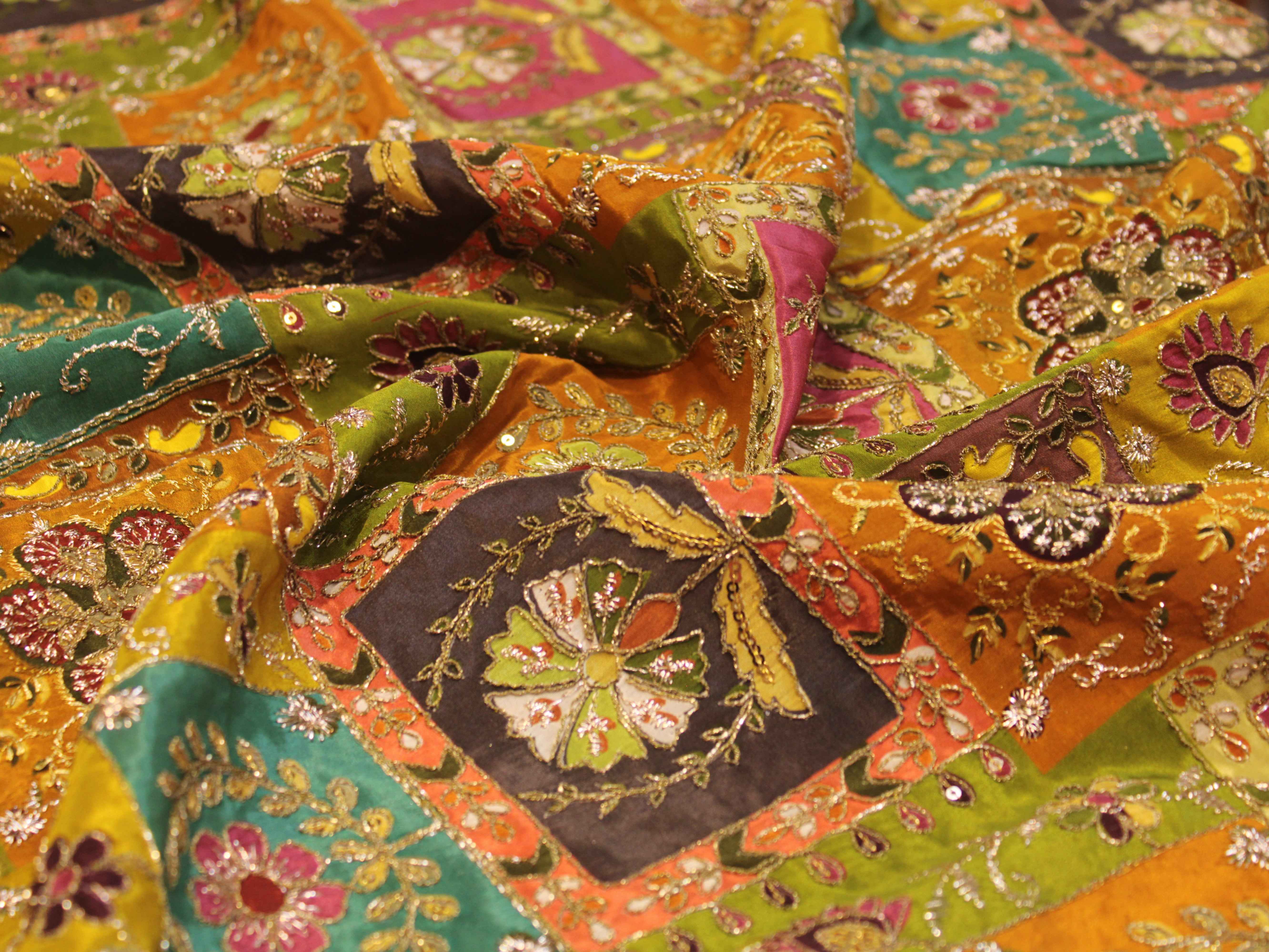 Pure Natural Crepe Position & Coding Work Fabric