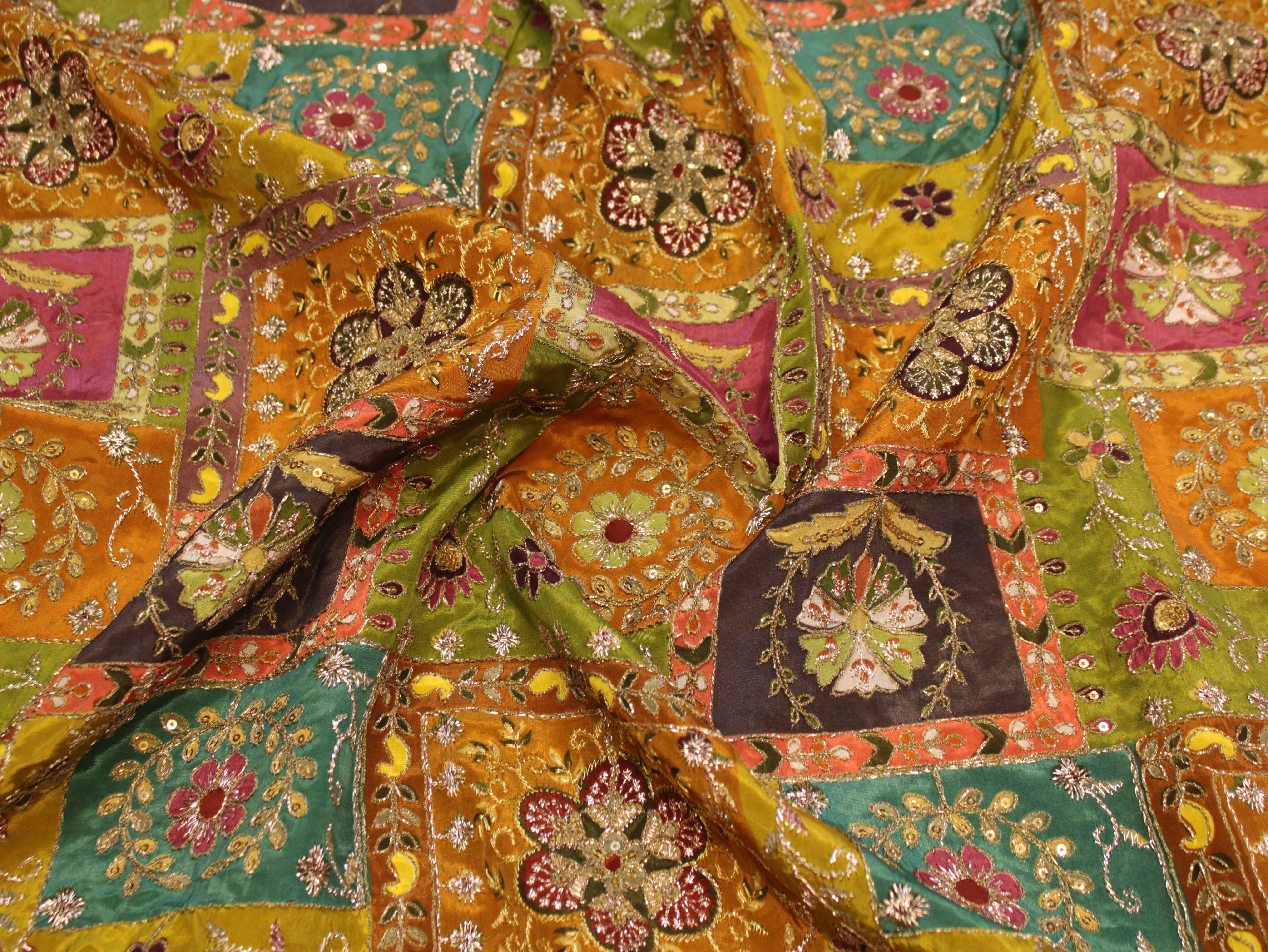 Pure Natural Crepe Position & Coding Work Fabric