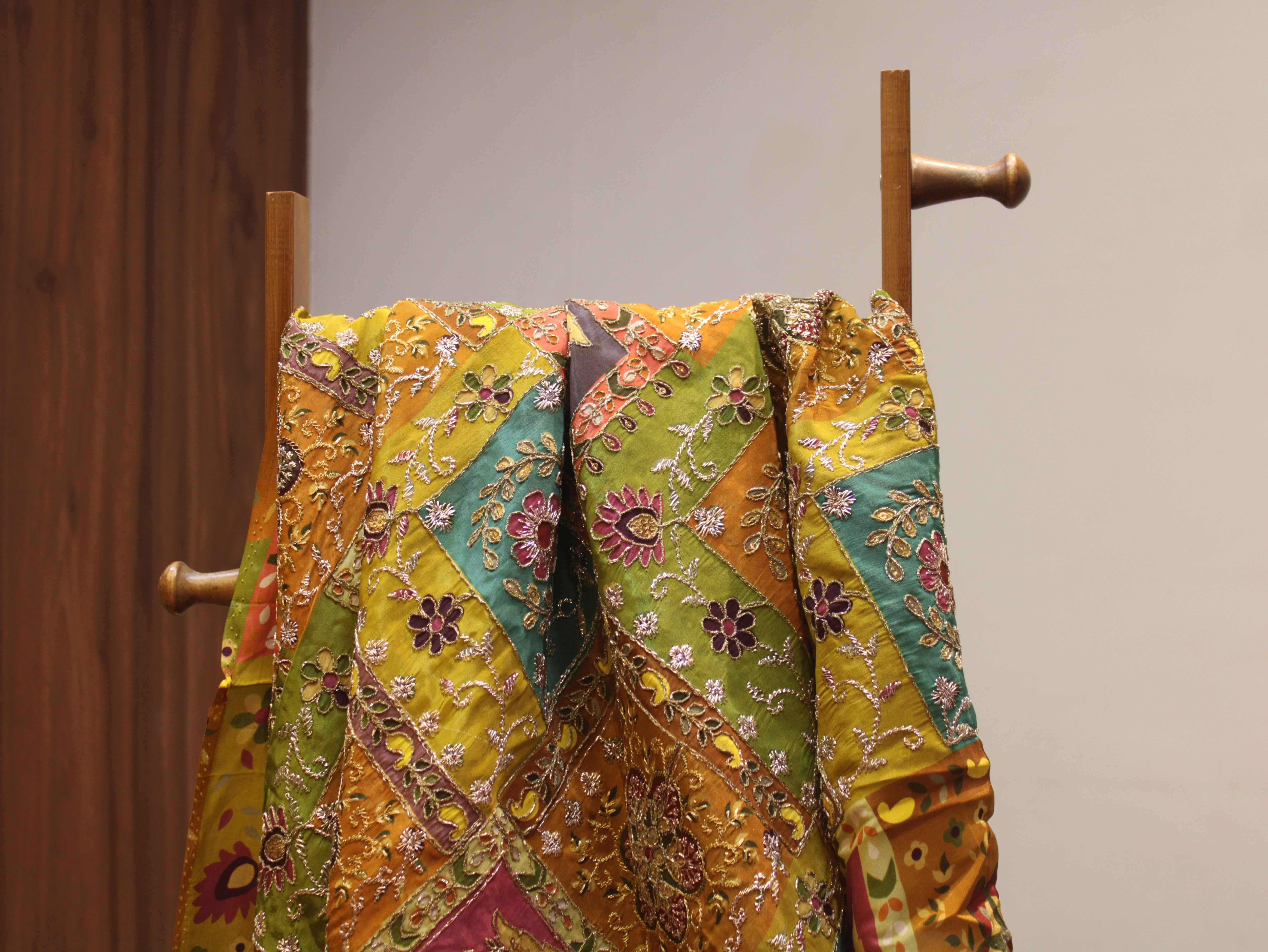 Pure Natural Crepe Position & Coding Work Fabric