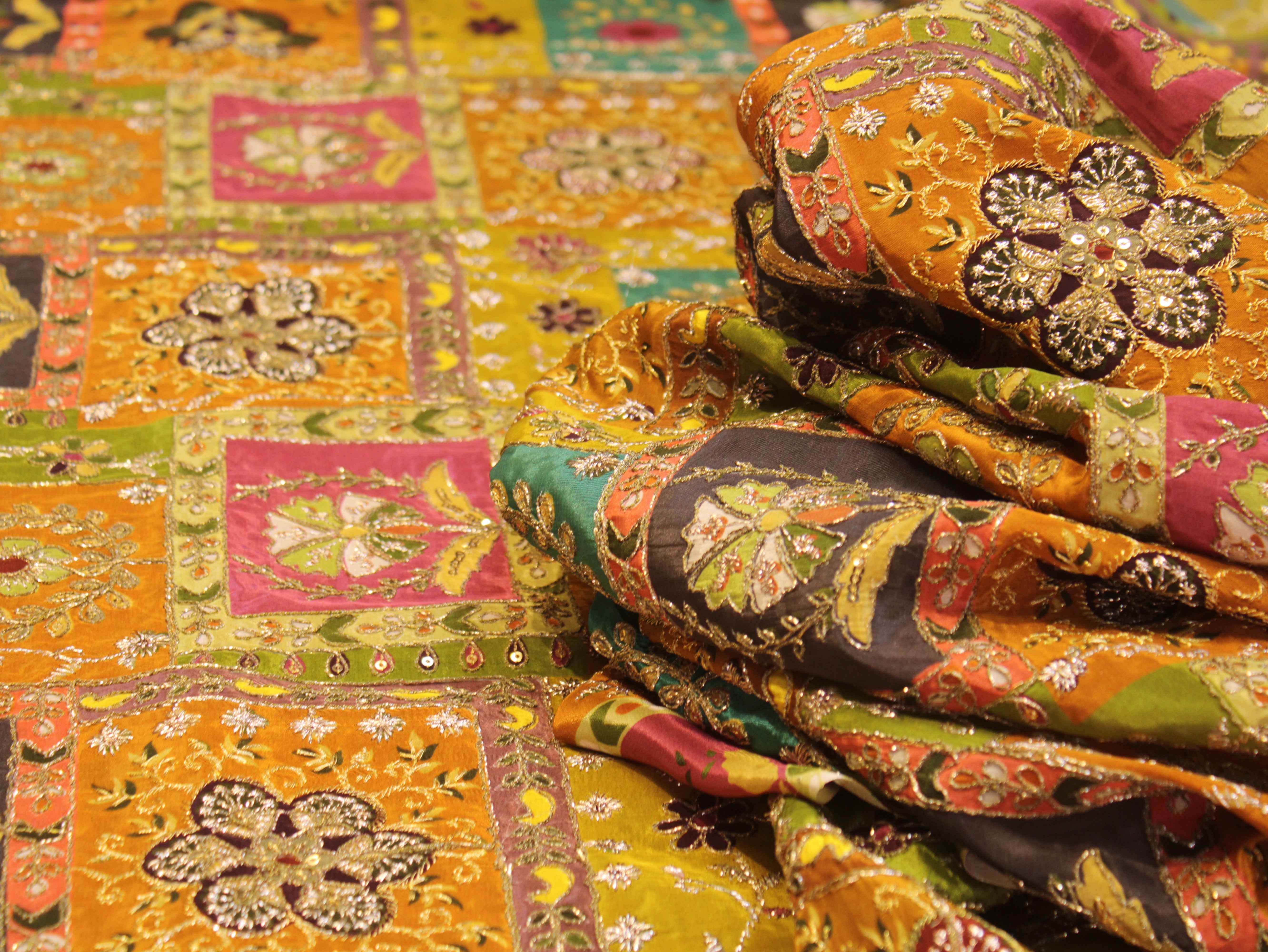 Pure Natural Crepe Position & Coding Work Fabric