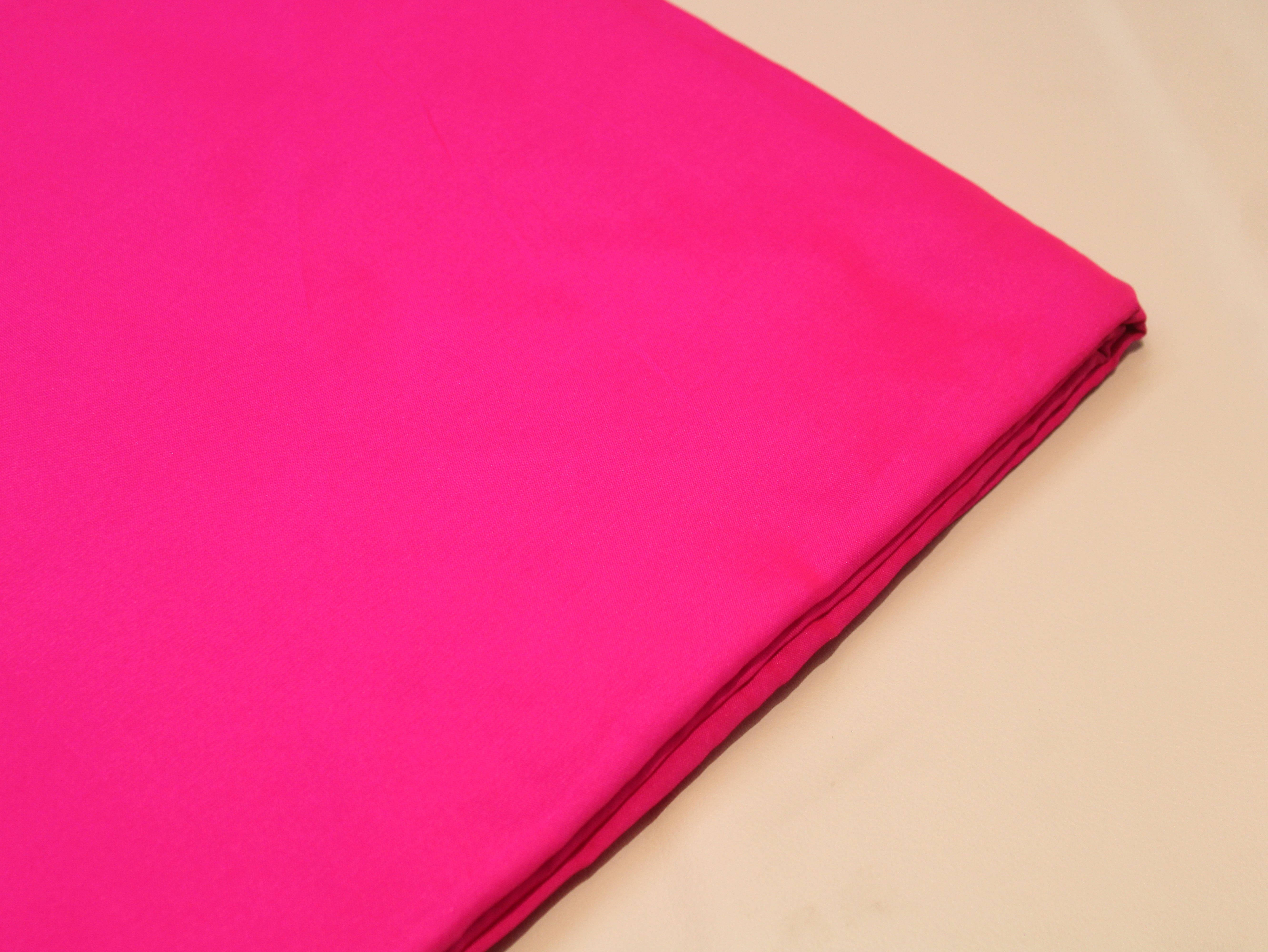 Taffeta Poly Silk Plain Dyed Fabric - Catonic Rani