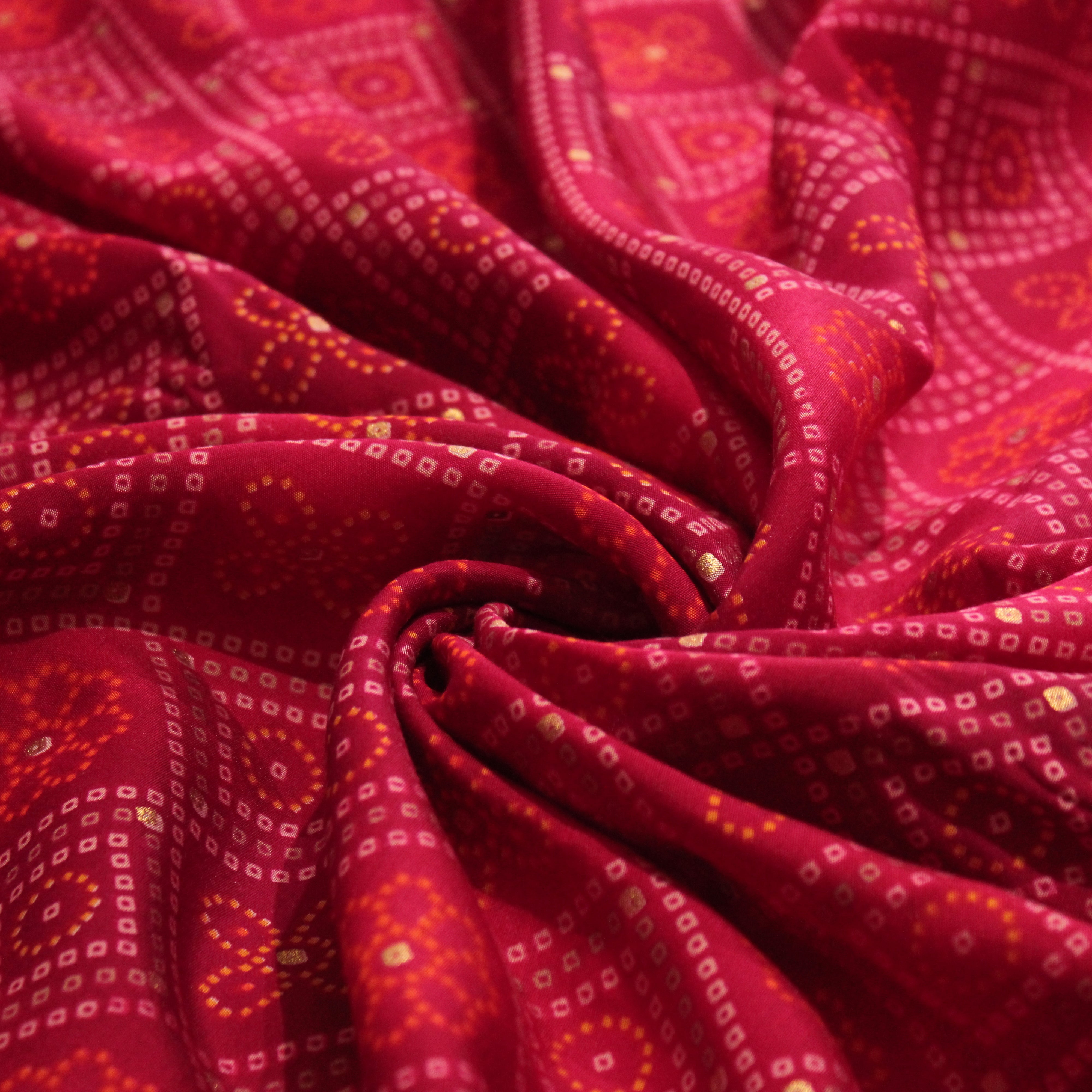 Loud : Digital Print Muslin Silk Fabric