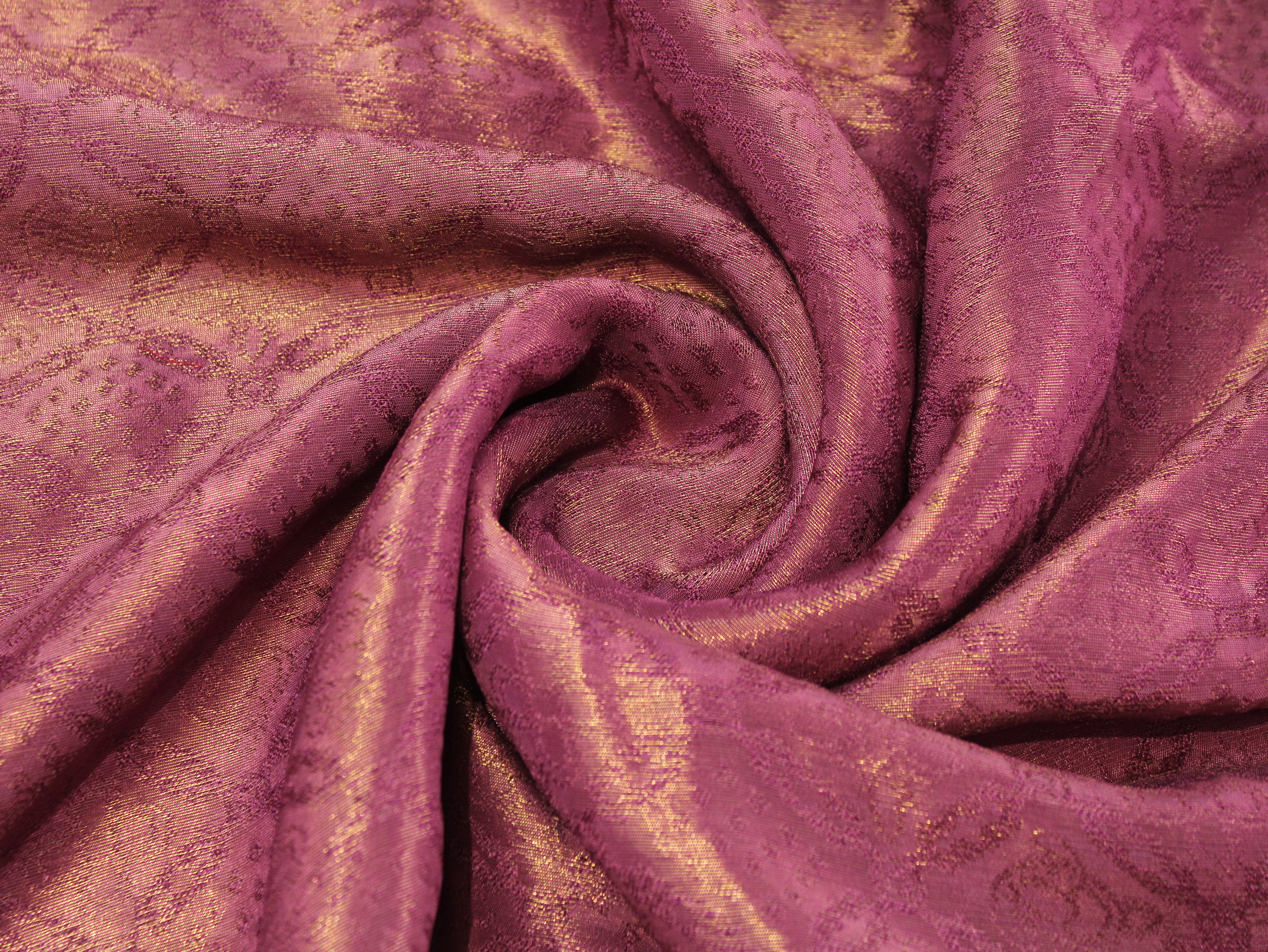 Tissue Self-Woven Jacquard Fabric - Onion