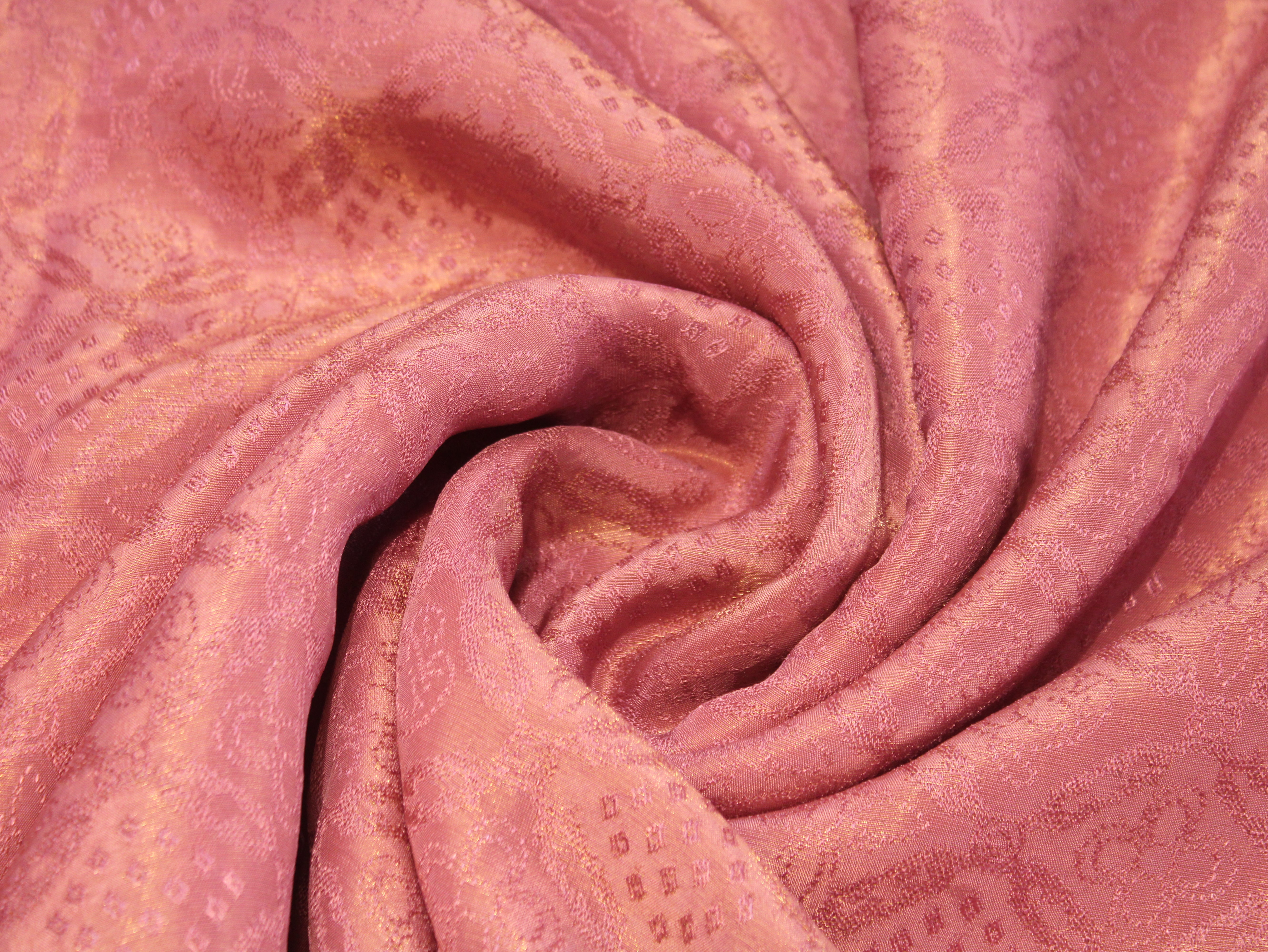 Tissue Self-Woven Jacquard Fabric - Onion Pink