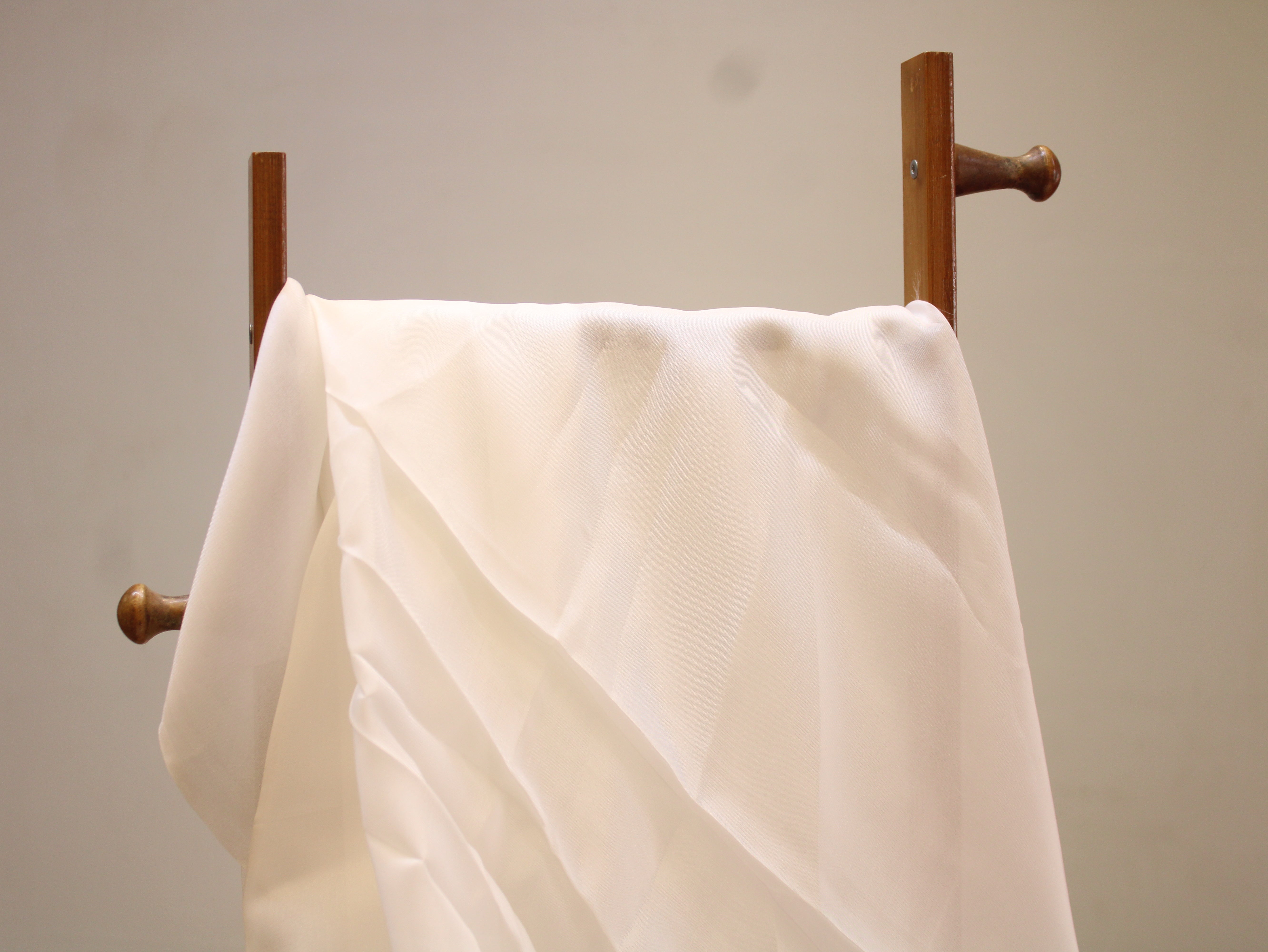 Glass Organza Fabric Plain Dyeable | 44 Inch | 40 GSM | M'Foks