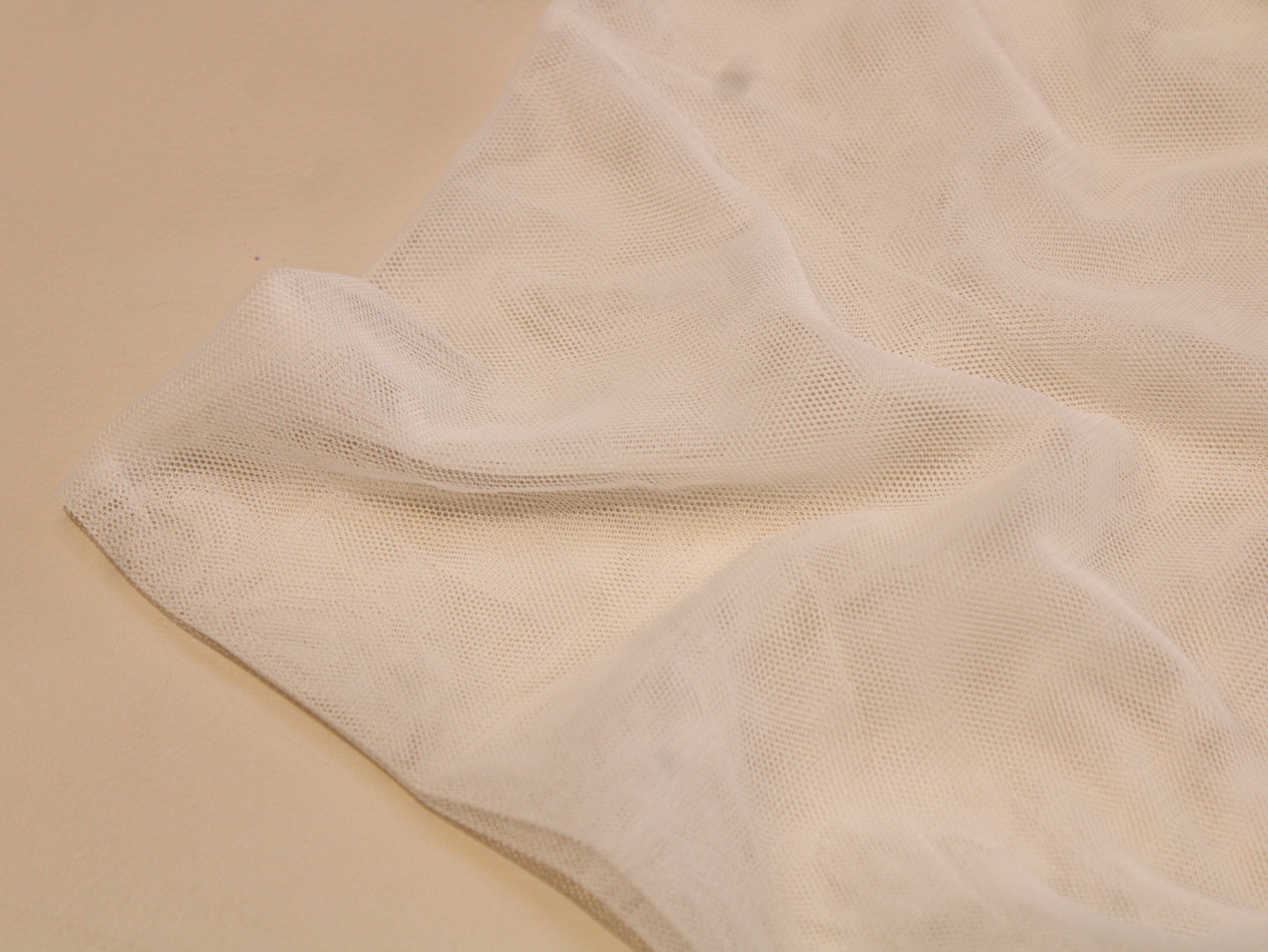 Premium Dyeable Mono Net Fabric Plain | 100% Dyeable Nylon Net | 42 Inch Width