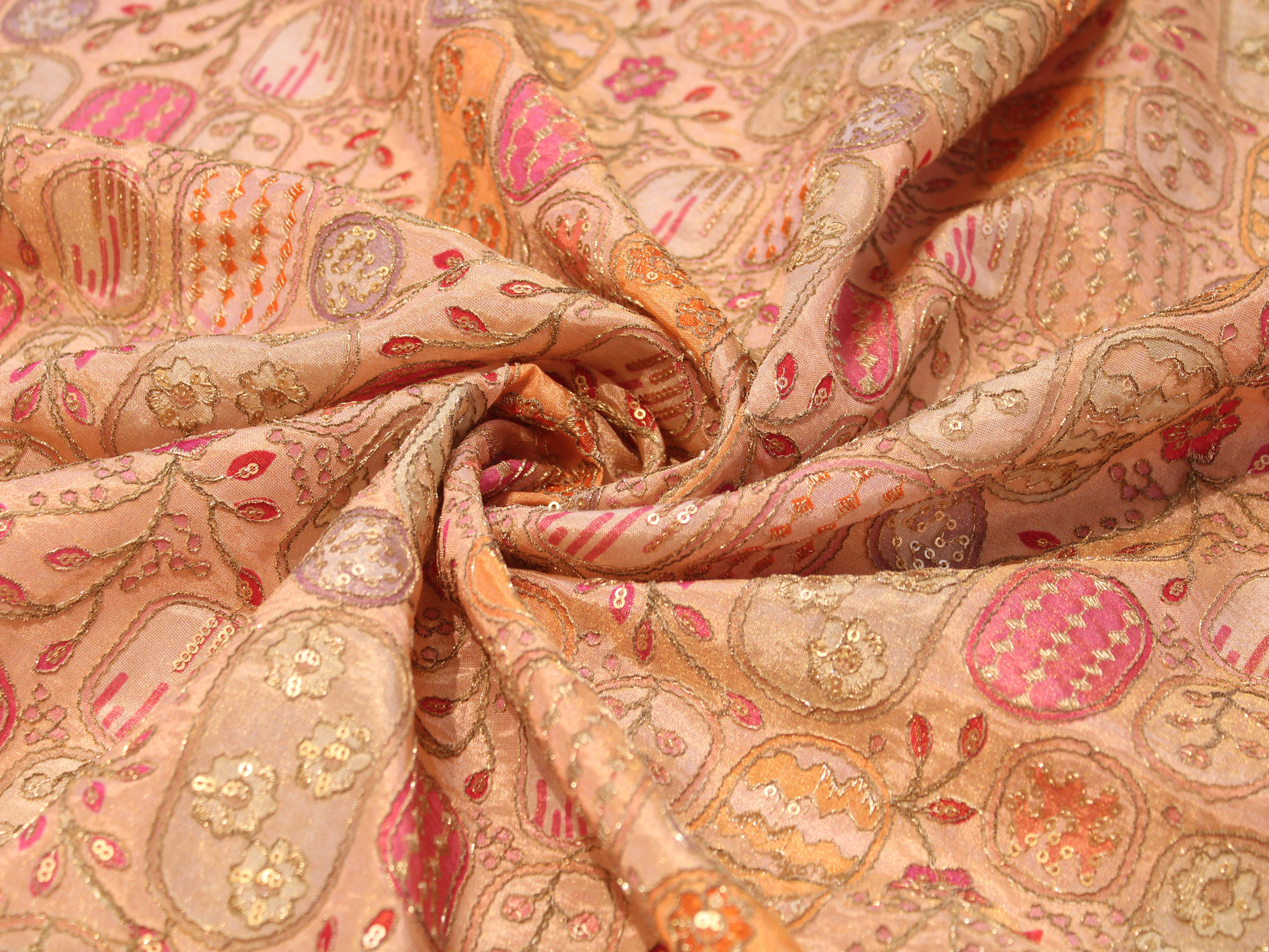 Position Work Premium Tissue Fabric | Peach