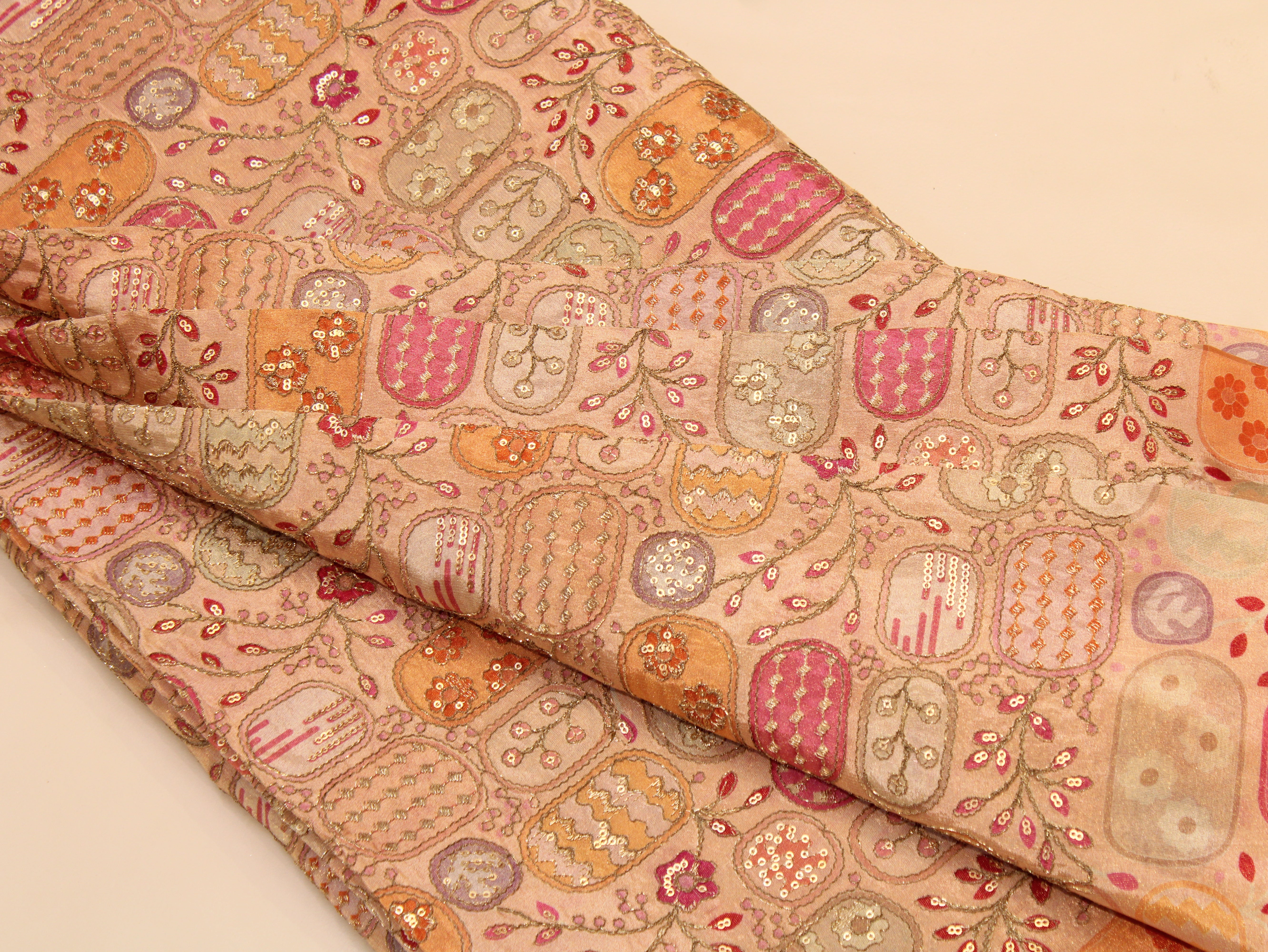 Position Work Premium Tissue Fabric | Peach