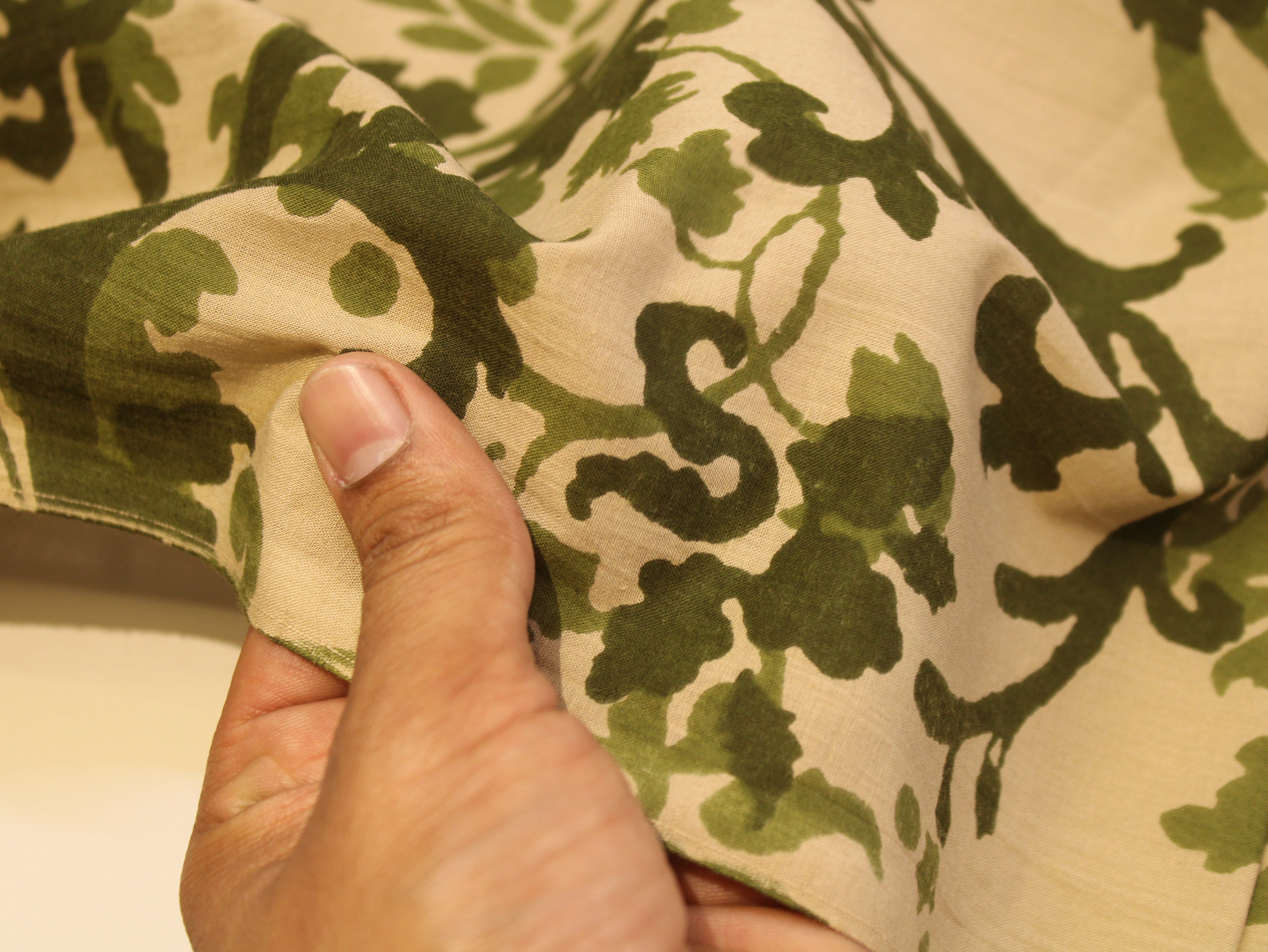 Pure Cotton Cambric Printed Fabric | 44 Inch | 60×60 Count | Green