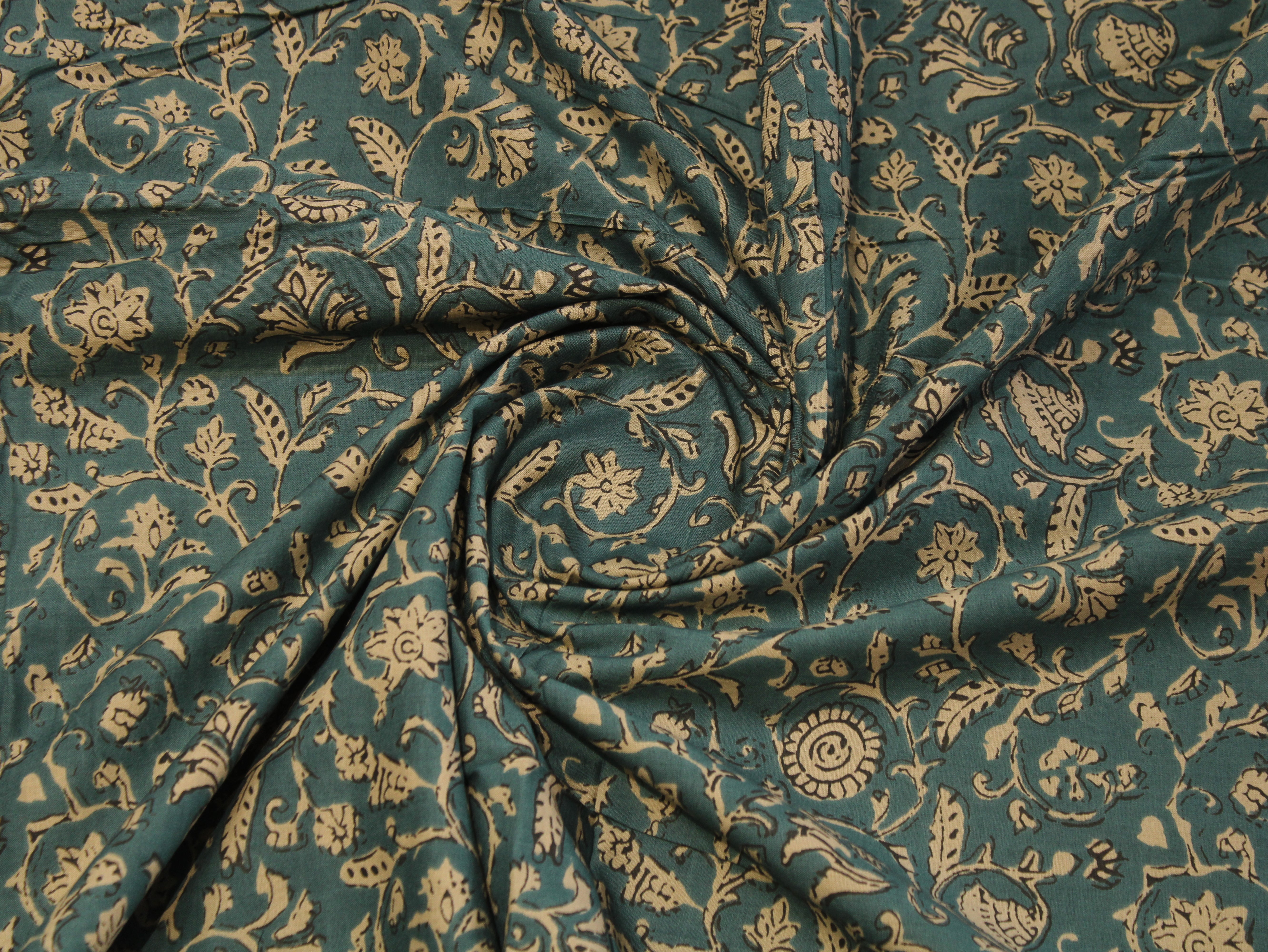 Pure Cotton Cambric Printed Fabric | 44 Inch | 60×60 Count | Pastel Blue