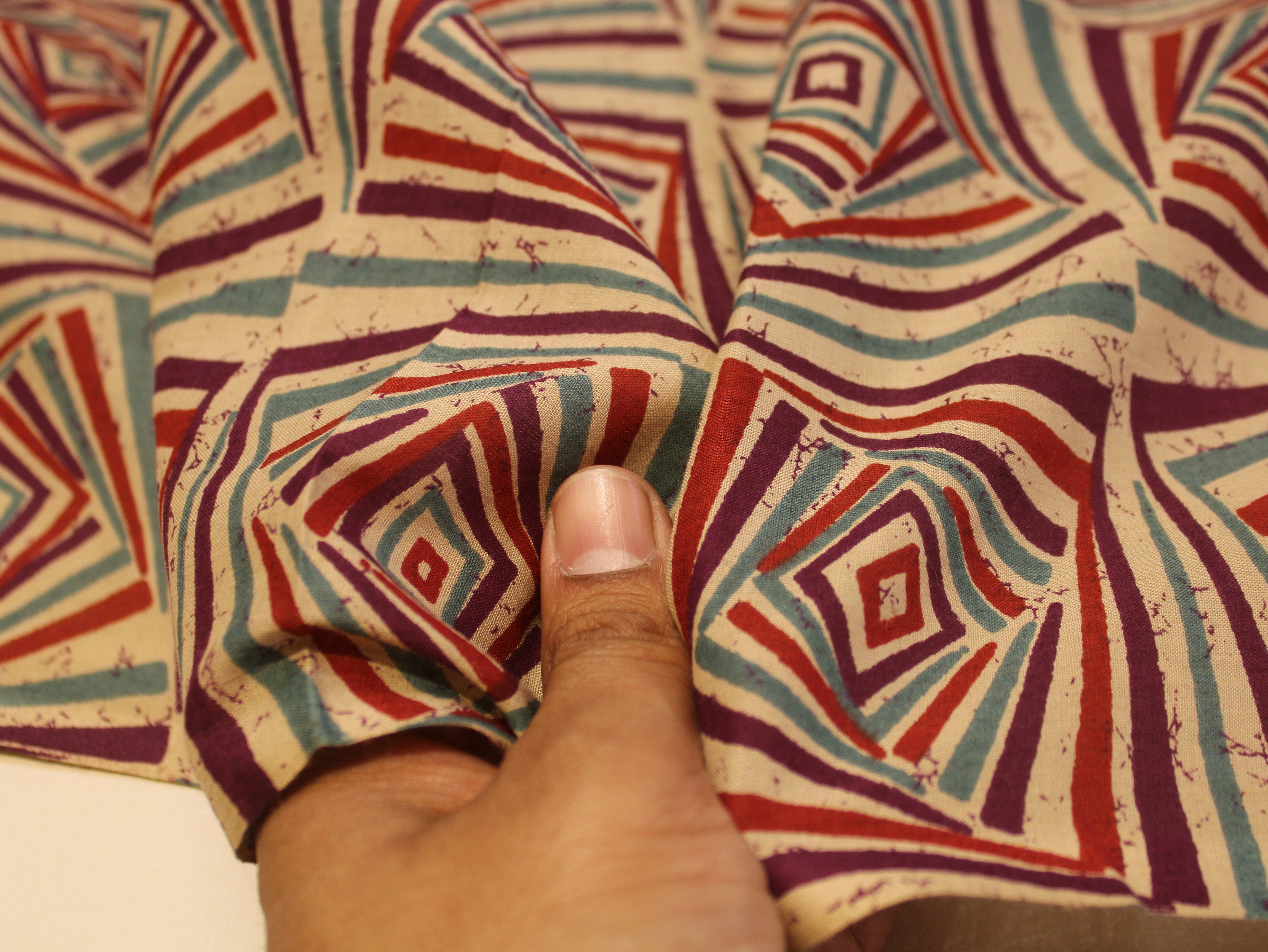 Pure Cotton Cambric Printed Fabric | 44 Inch | 60×60 Count | Magenta