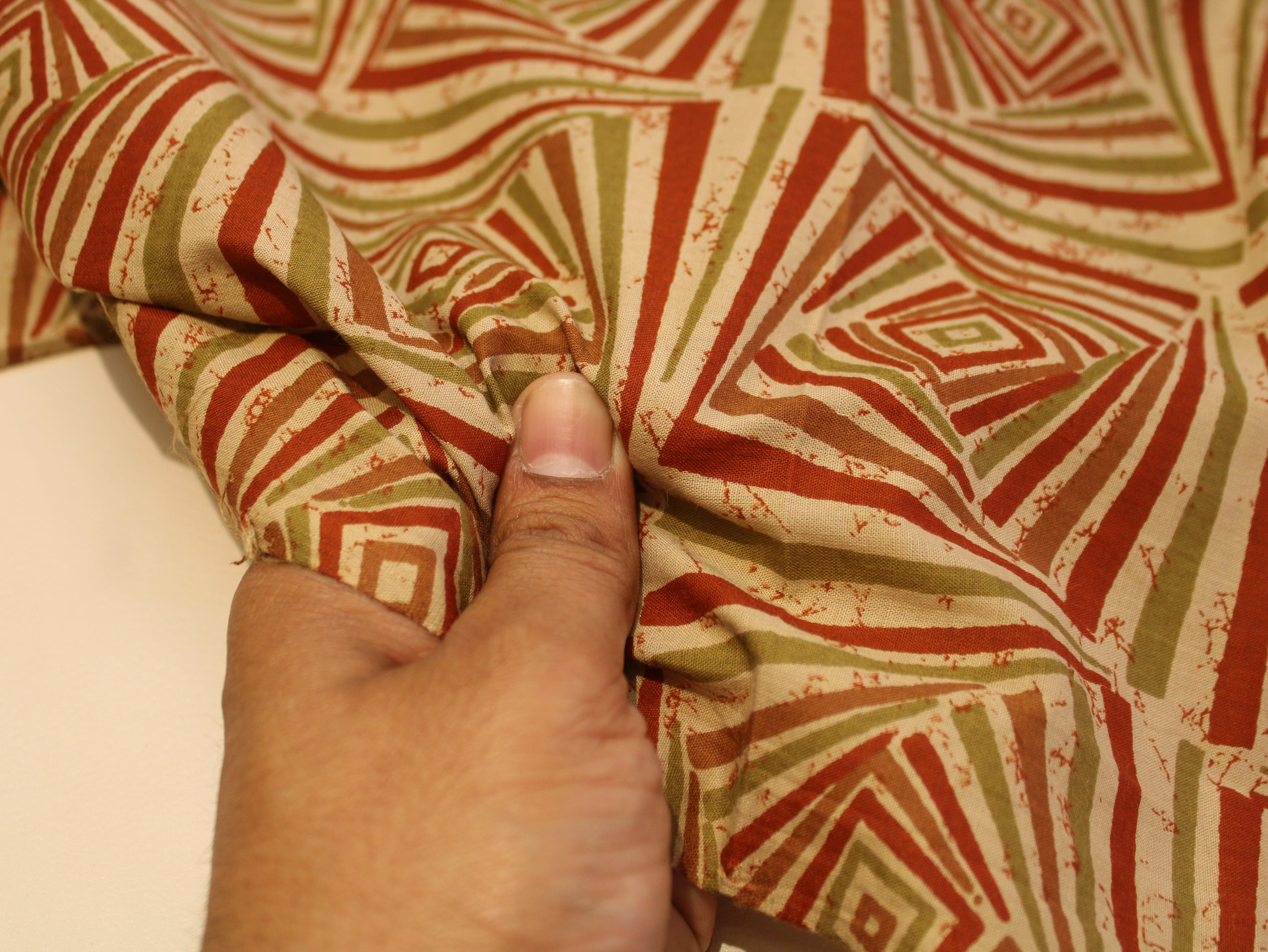 Pure Cotton Cambric Printed Fabric | 44 Inch | 60×60 Count | Orange