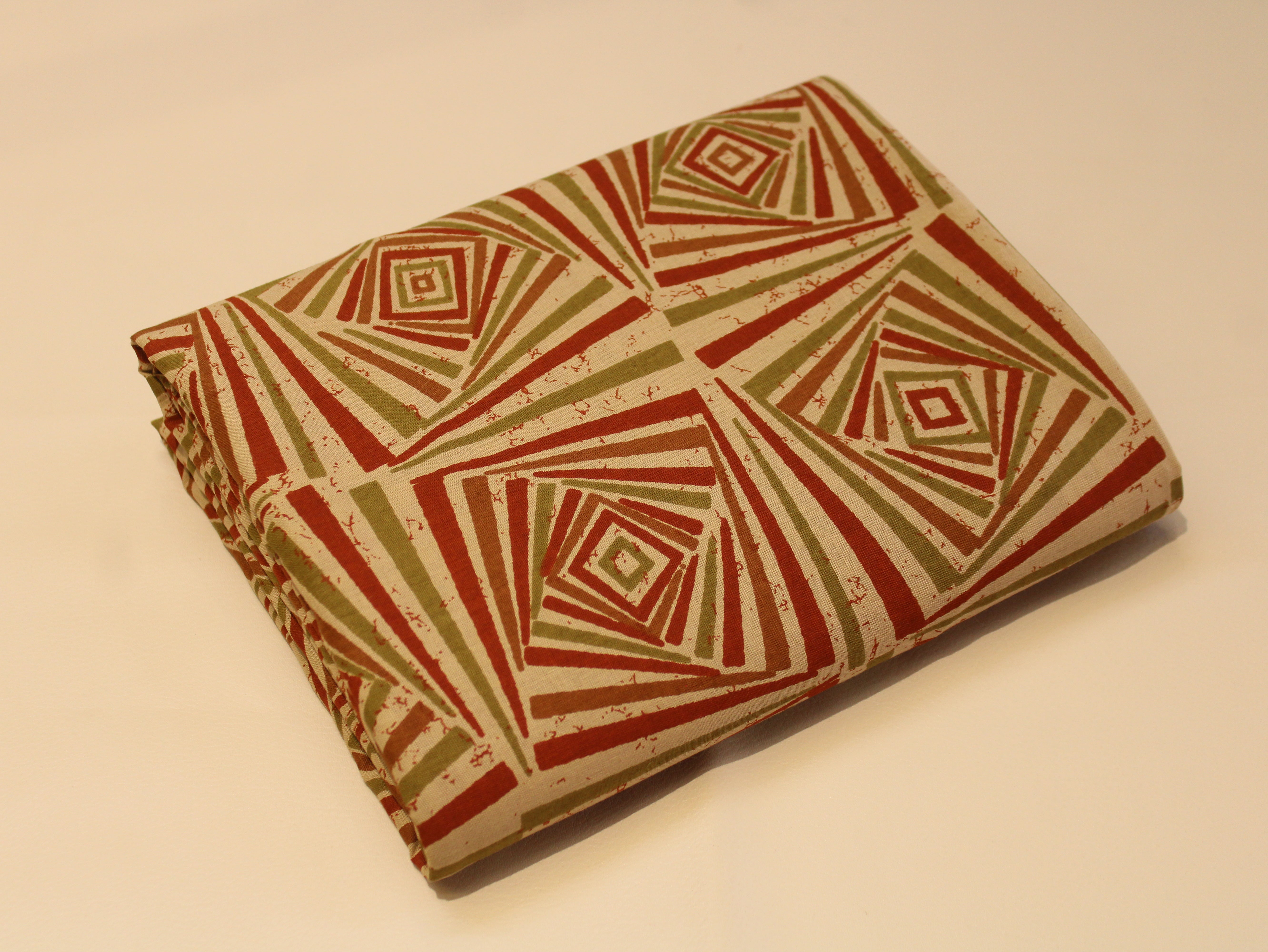 Pure Cotton Cambric Printed Fabric | 44 Inch | 60×60 Count | Orange