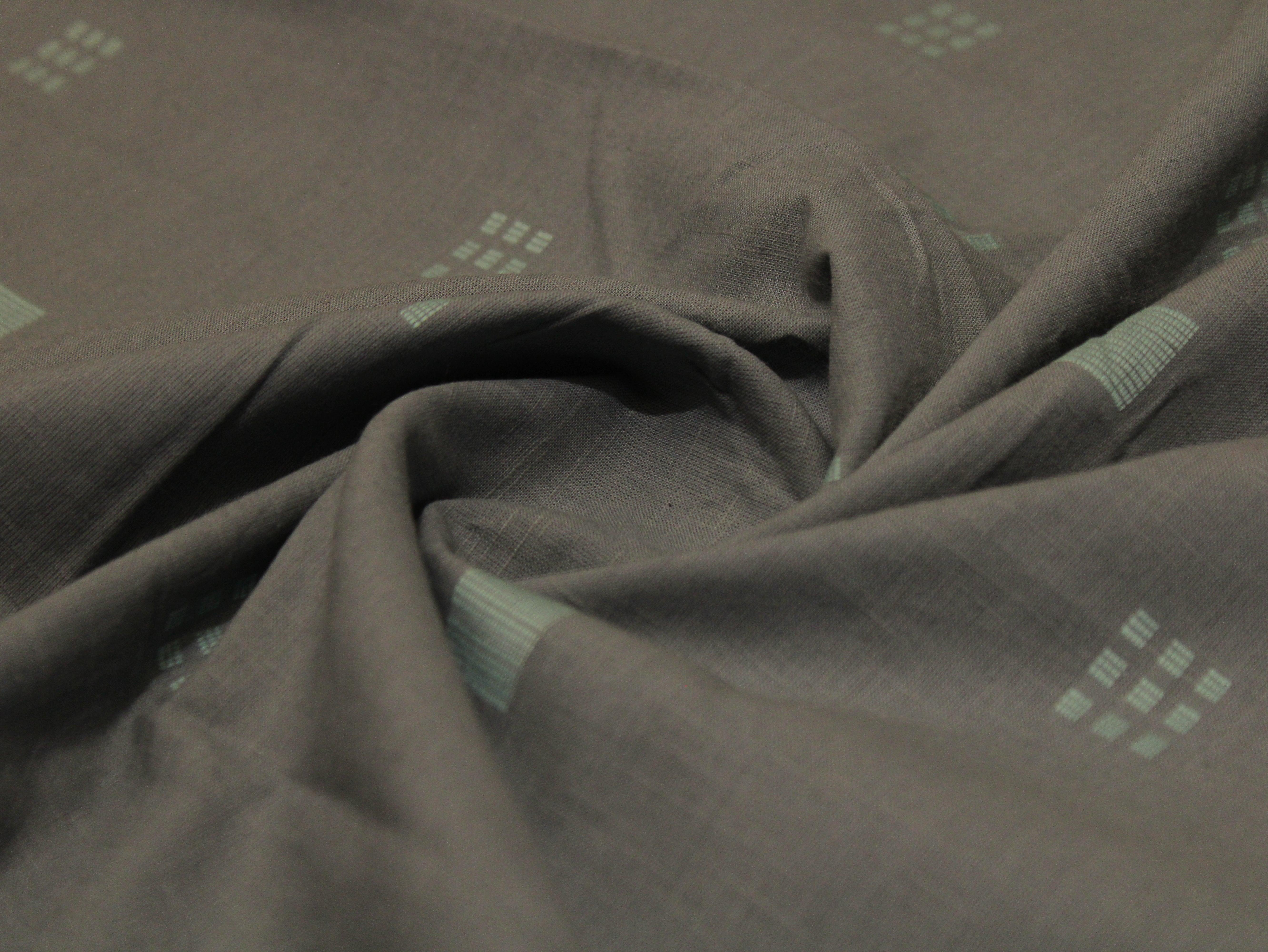 Natural Cotton Woven Fabric - Grey - M'Foks