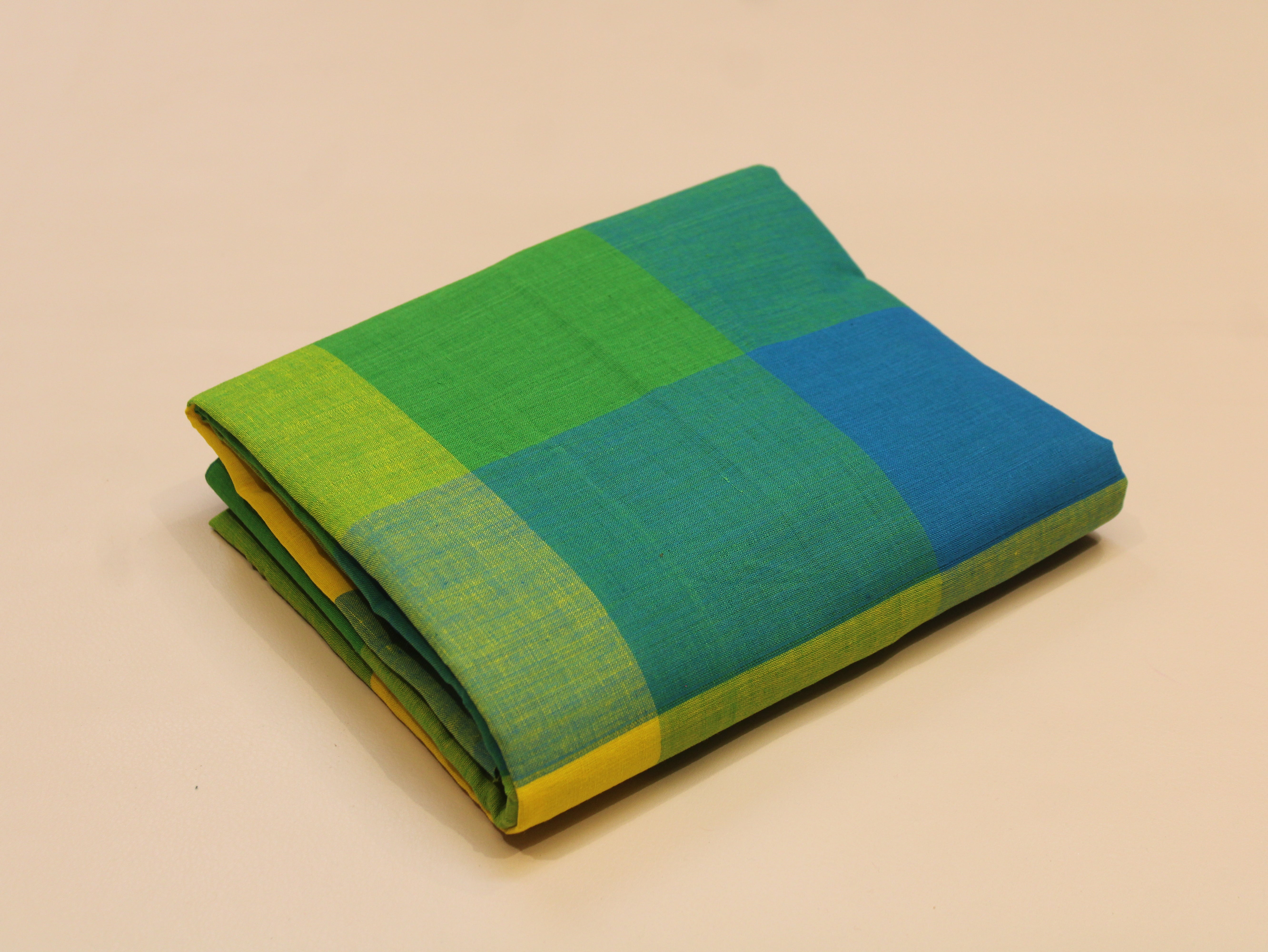 Pure Cotton Handloom Big Multi Checked Fabric 44 Inch (4x4 Checks) – Mfoks