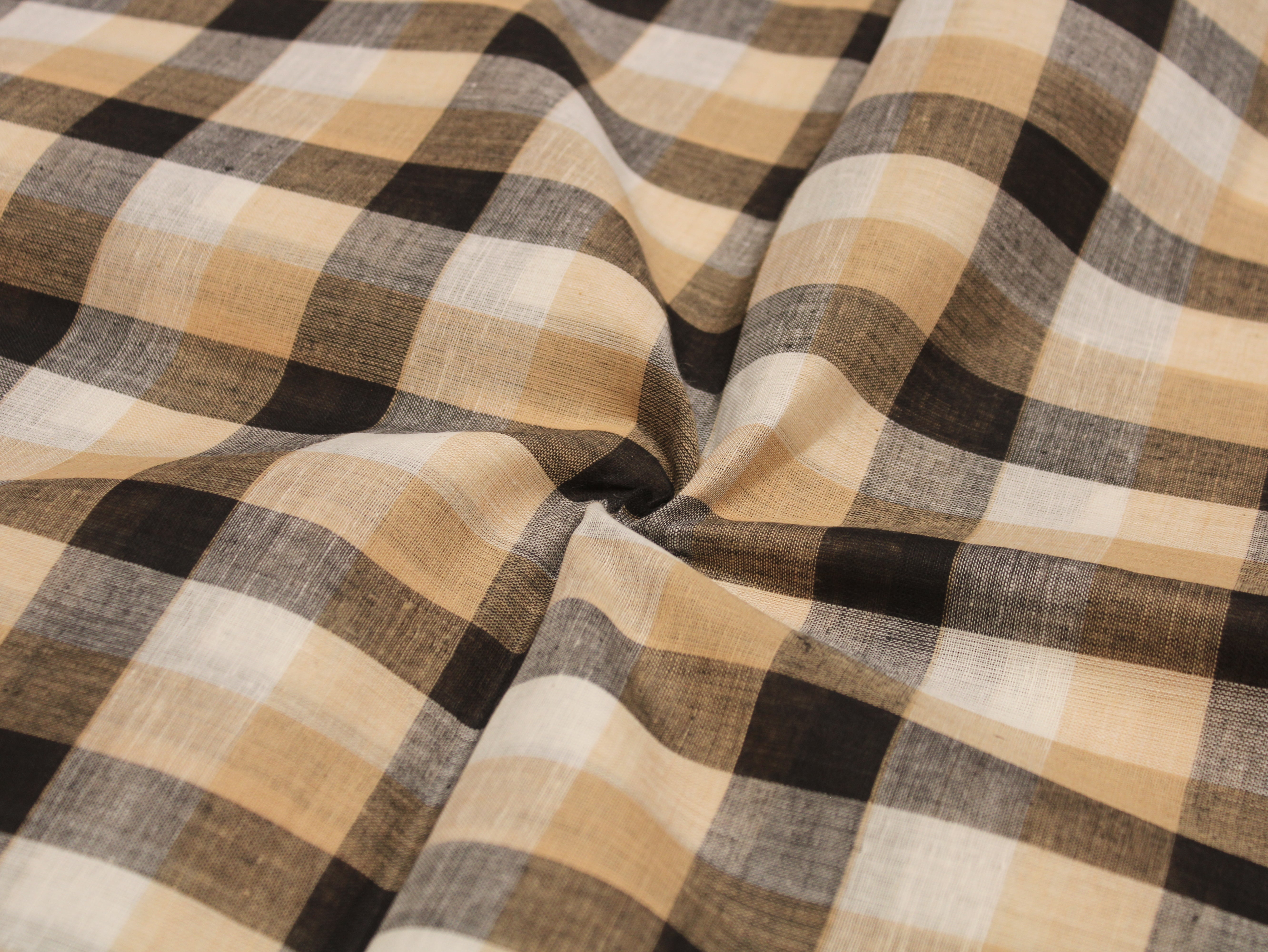 Pure Cotton Handloom Multi Checked Fabric 44 Inch | Mfoks