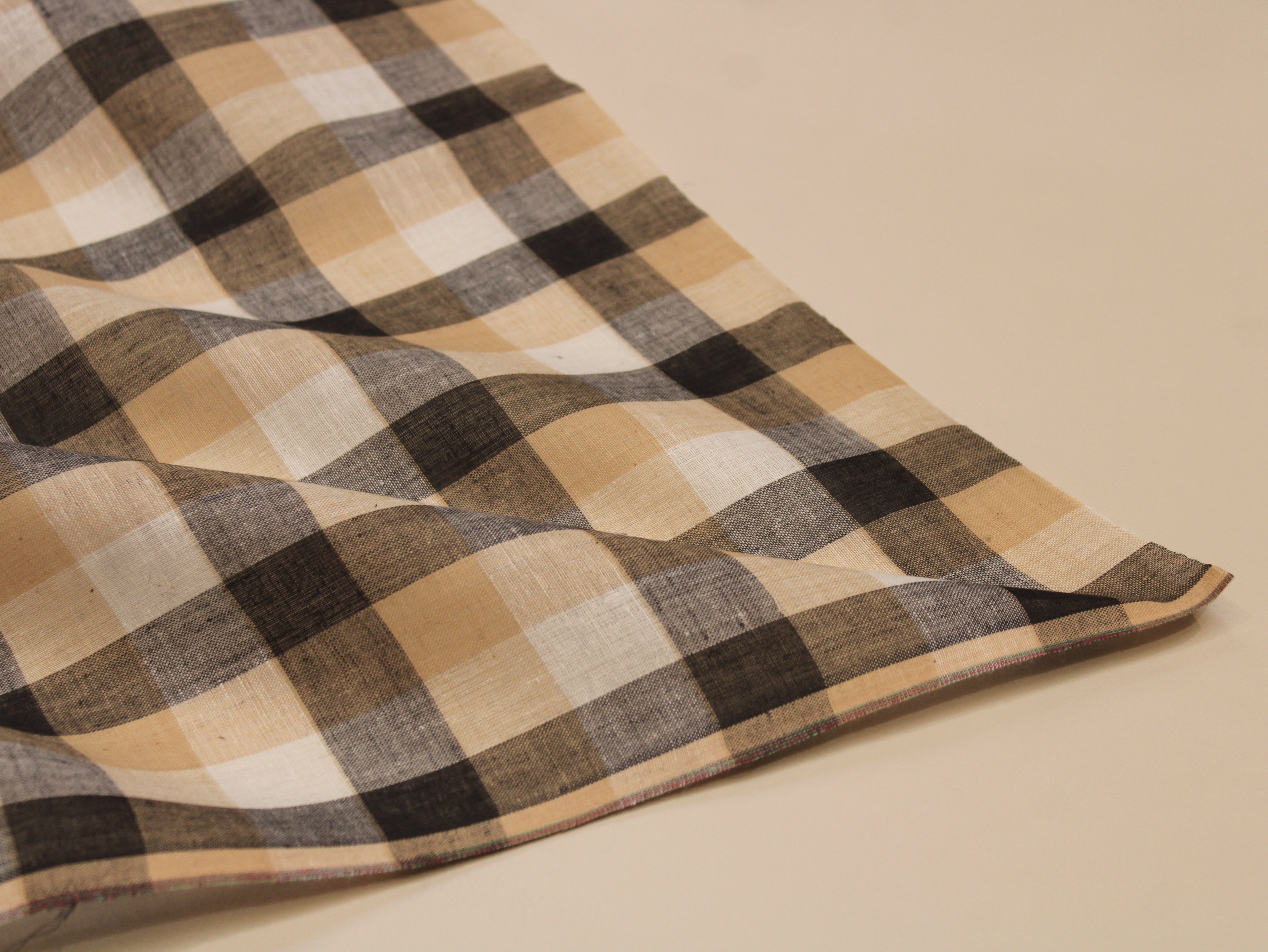 Pure Cotton Handloom Multi Checked Fabric 44 Inch | Mfoks