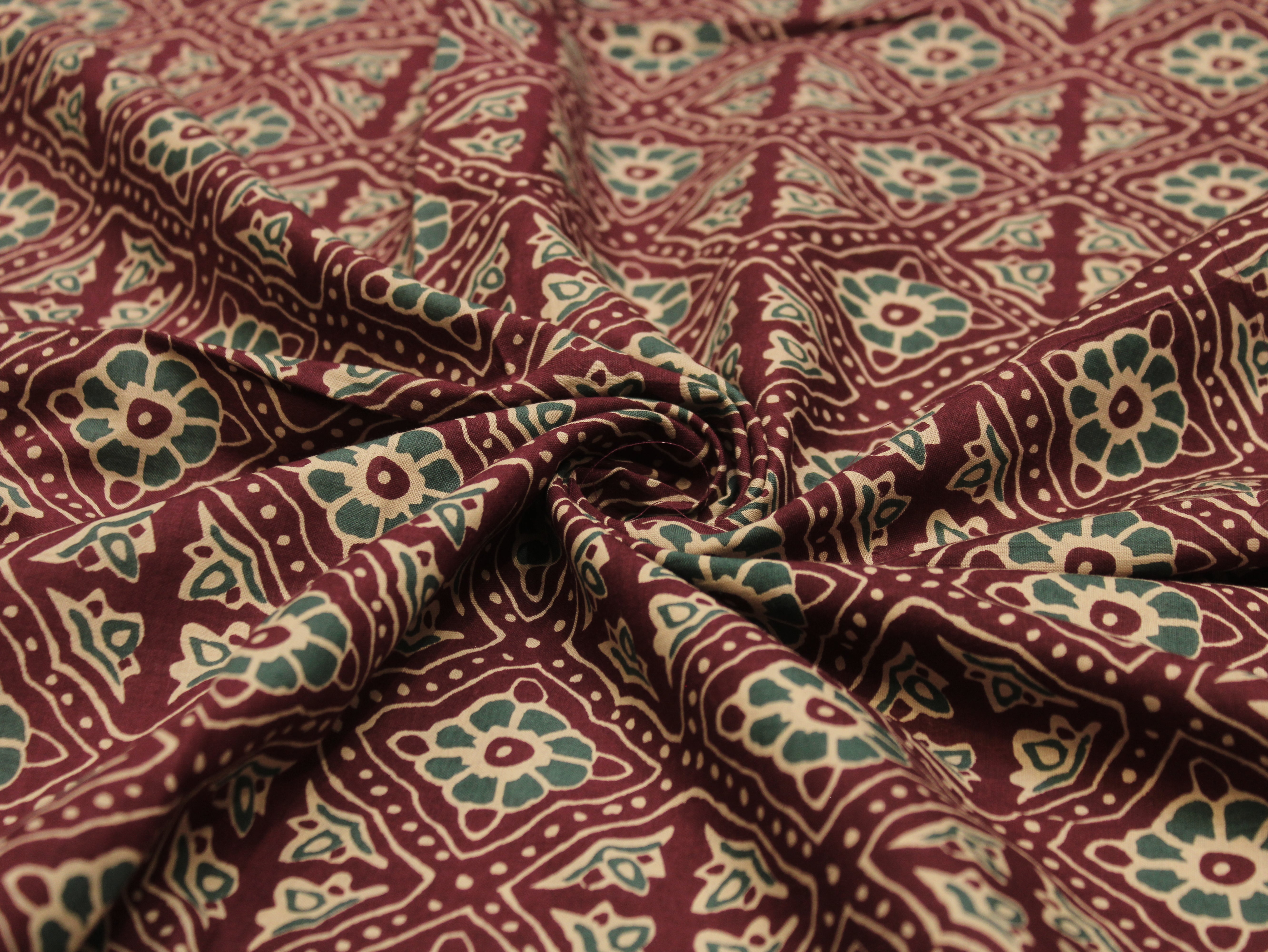 Pure Cotton Premium Printed Fabric 44" Width