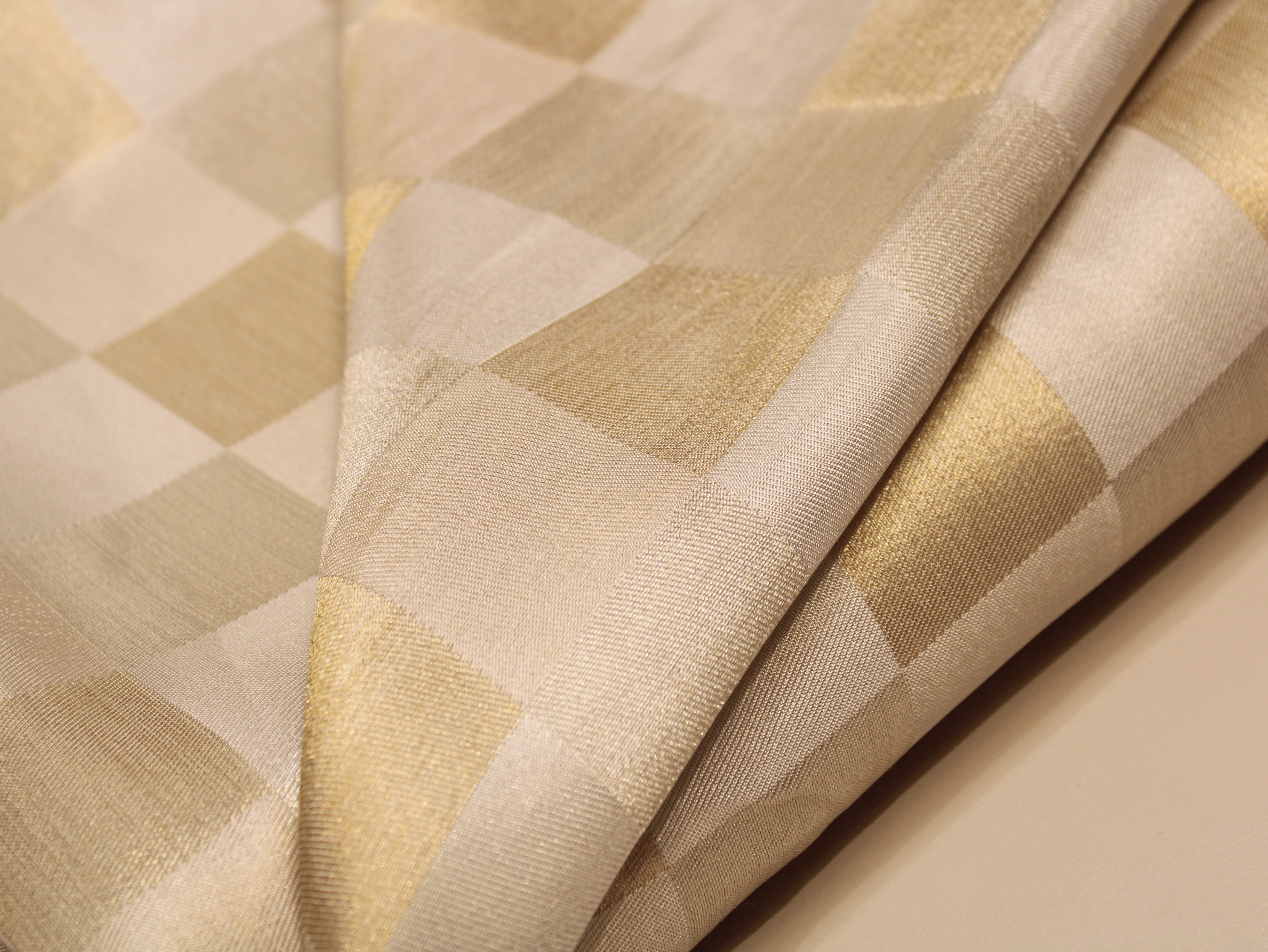 Dyeable Tissue Silk Jacquard Fabric 44 Inches | Premium Luxury Ethnic Wear Fabric
