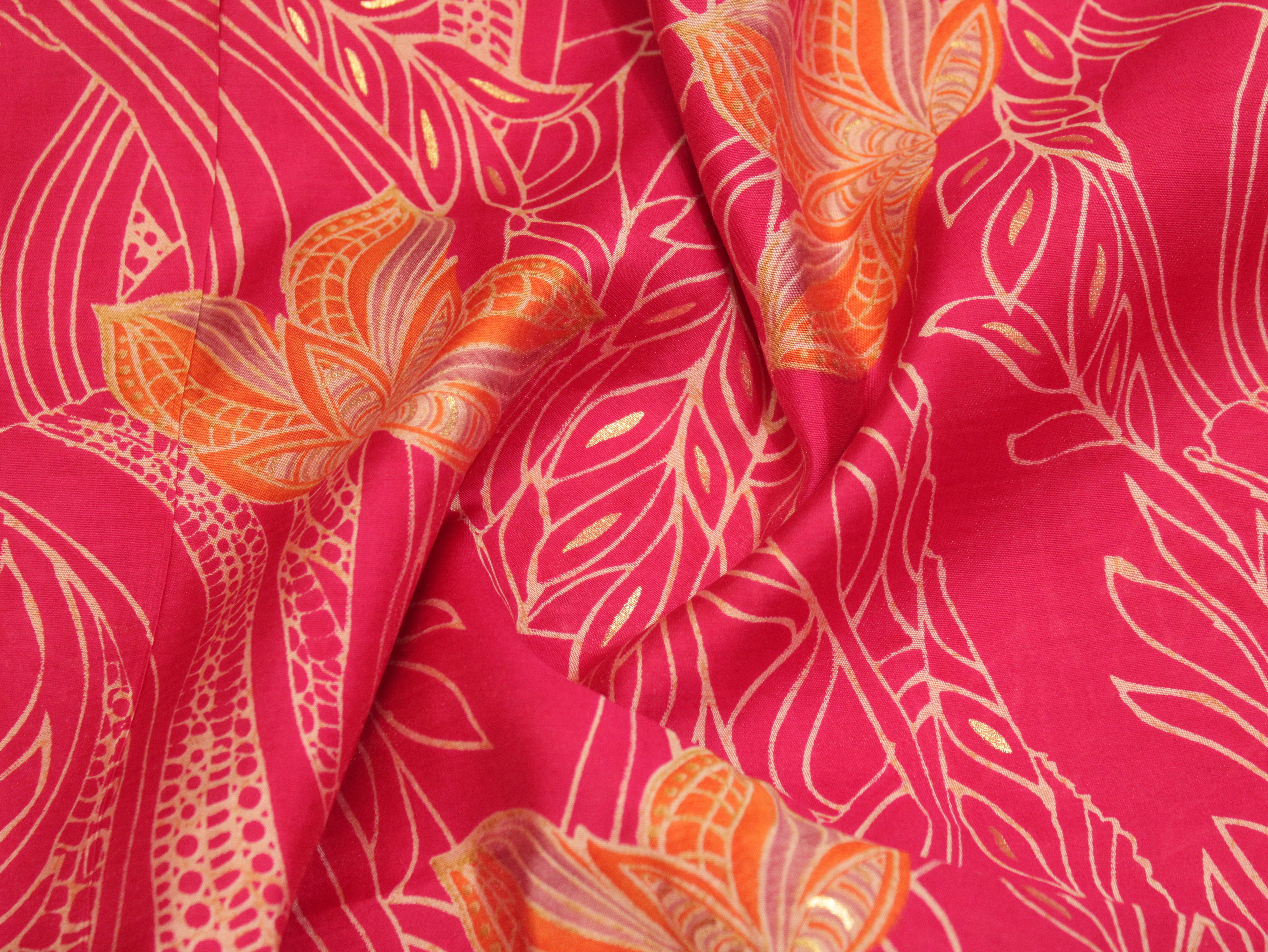 Loud : Digital Print Muslin Silk Fabric