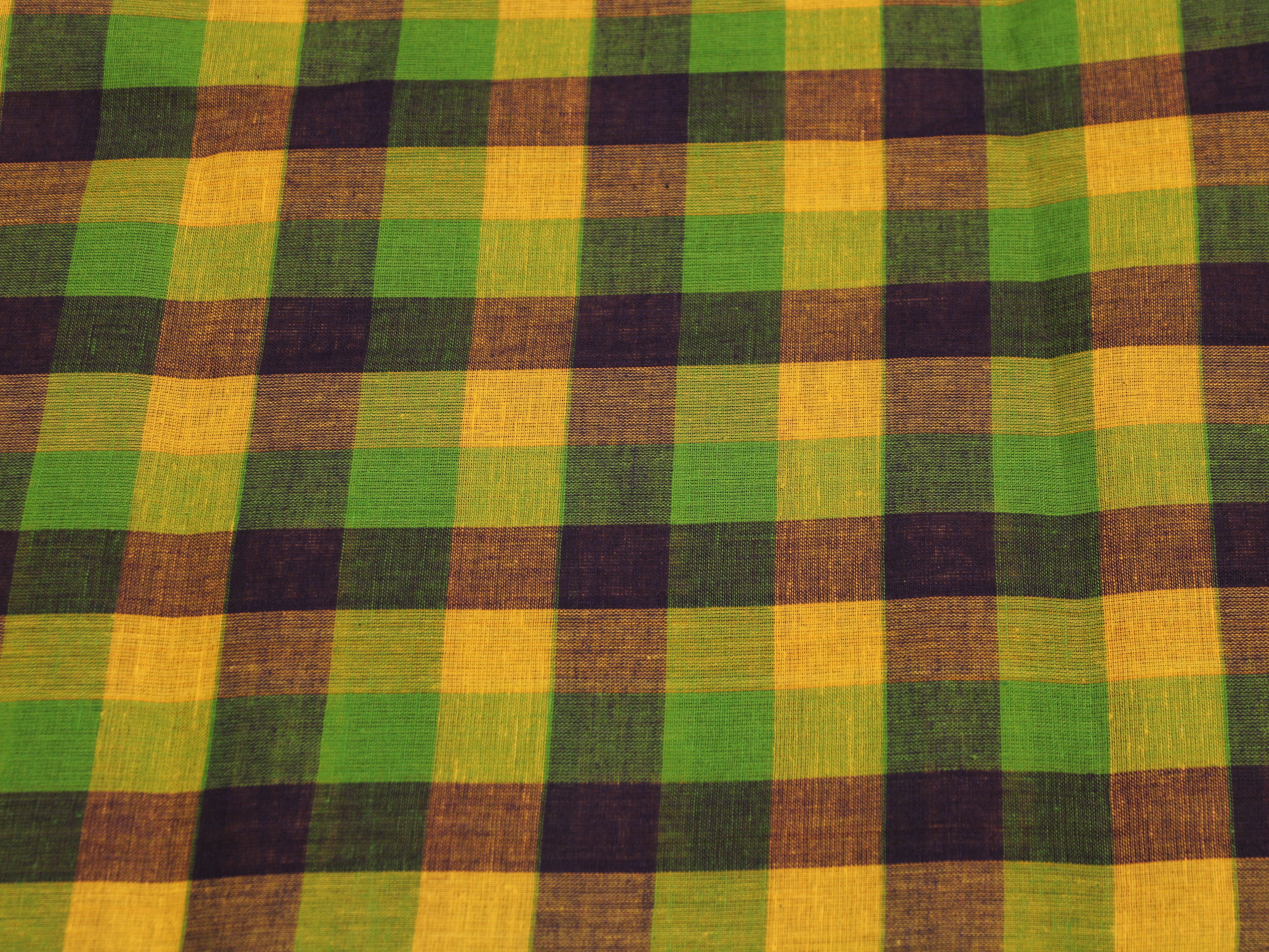 Pure Cotton Handloom Multi Checked Fabric 44 Inch | Mfoks