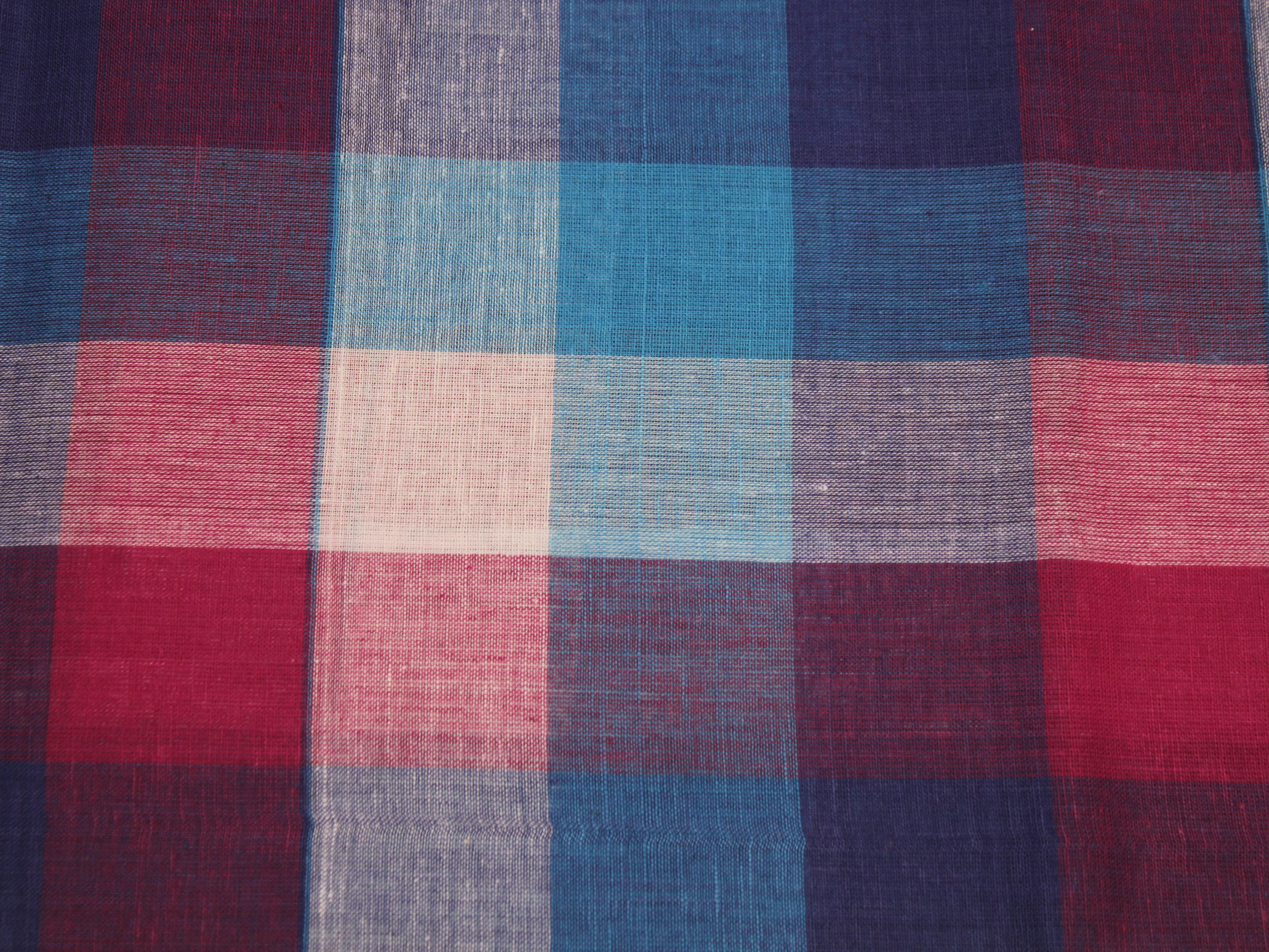 Pure Cotton Handloom Multi Checked Fabric 44 Inch | Mfoks