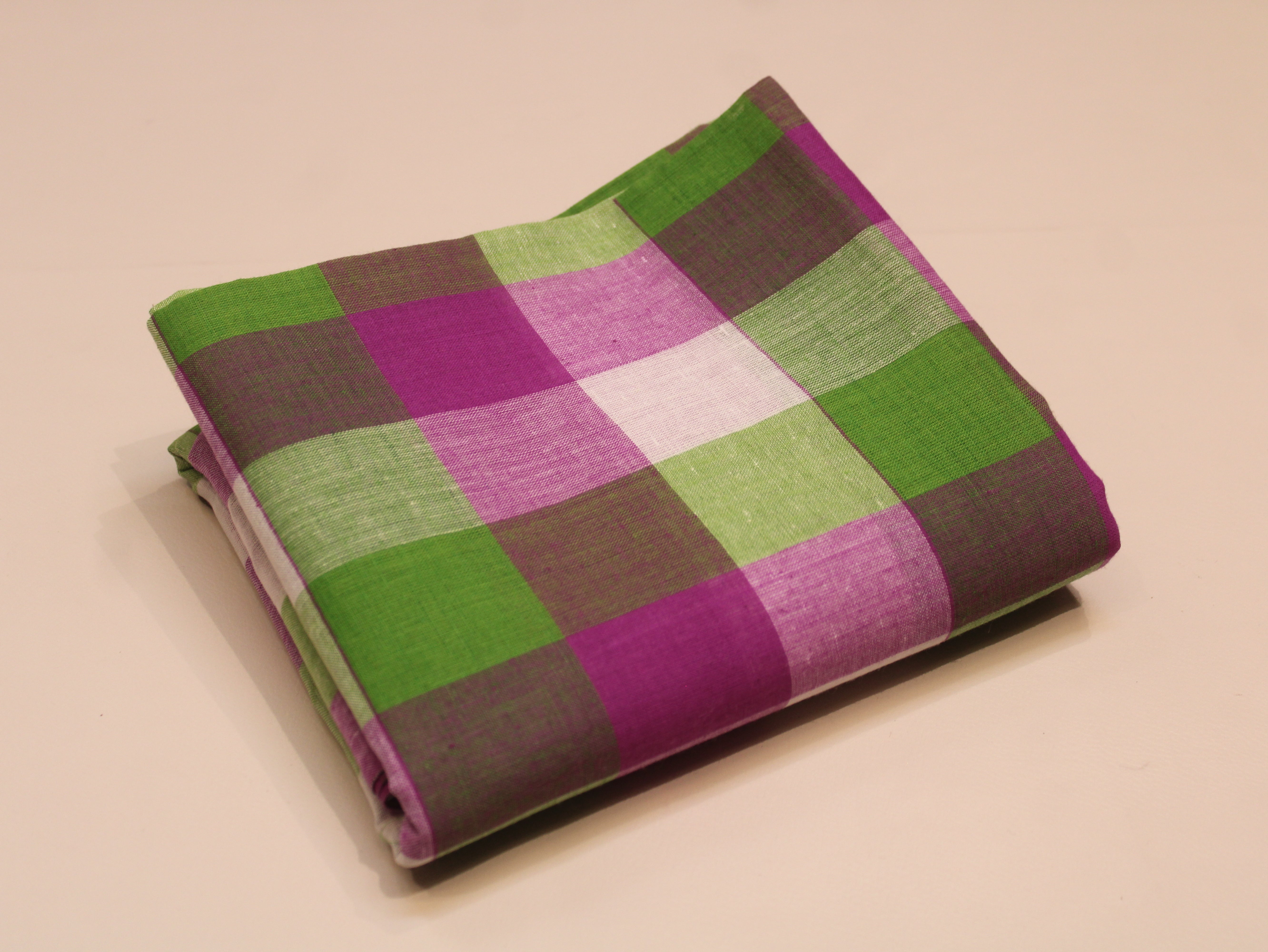 Pure Cotton Handloom Multi Checked Fabric 44 Inch | Mfoks