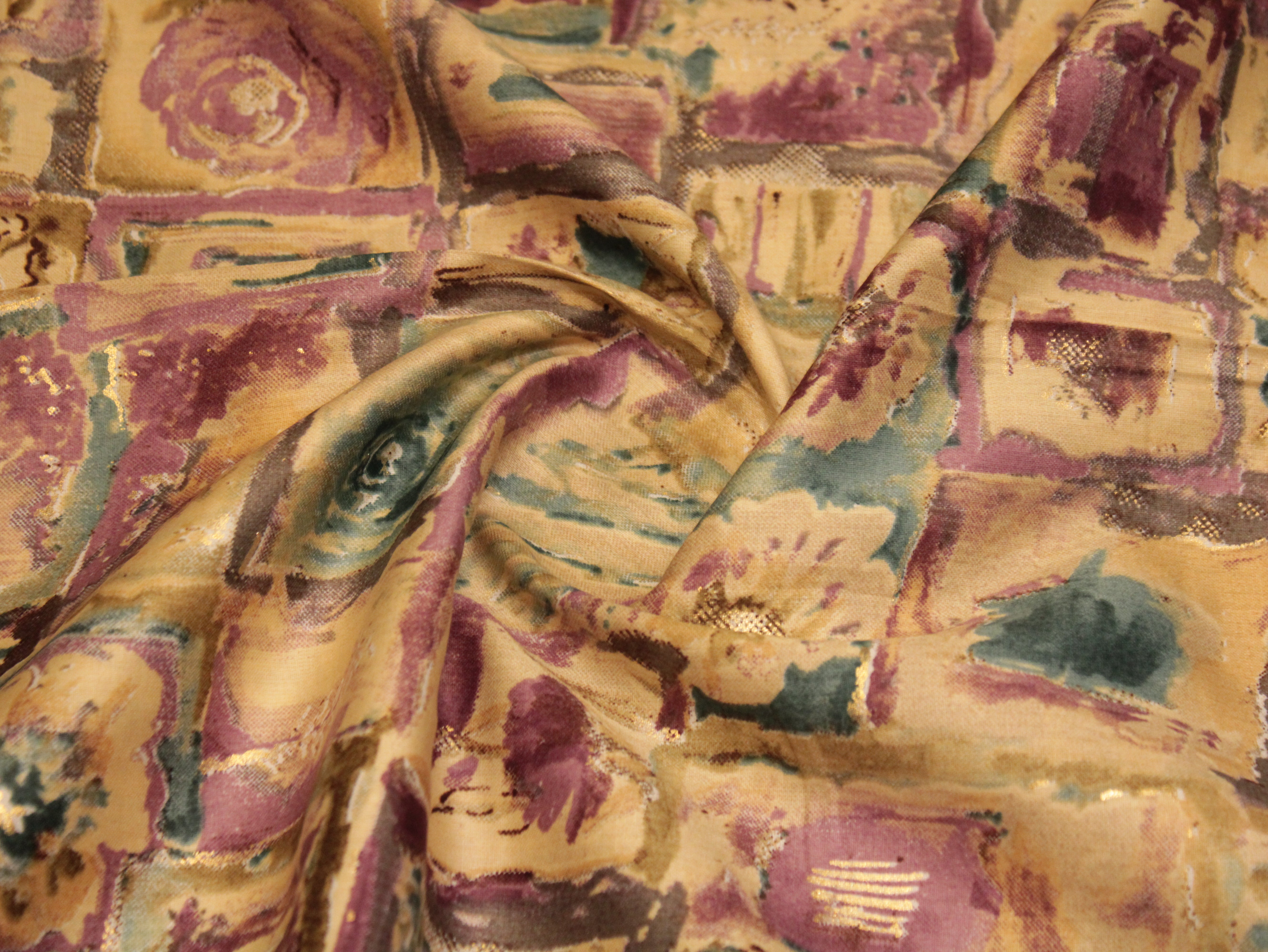 Digital Print Giza Cotton fabric - Multicolour