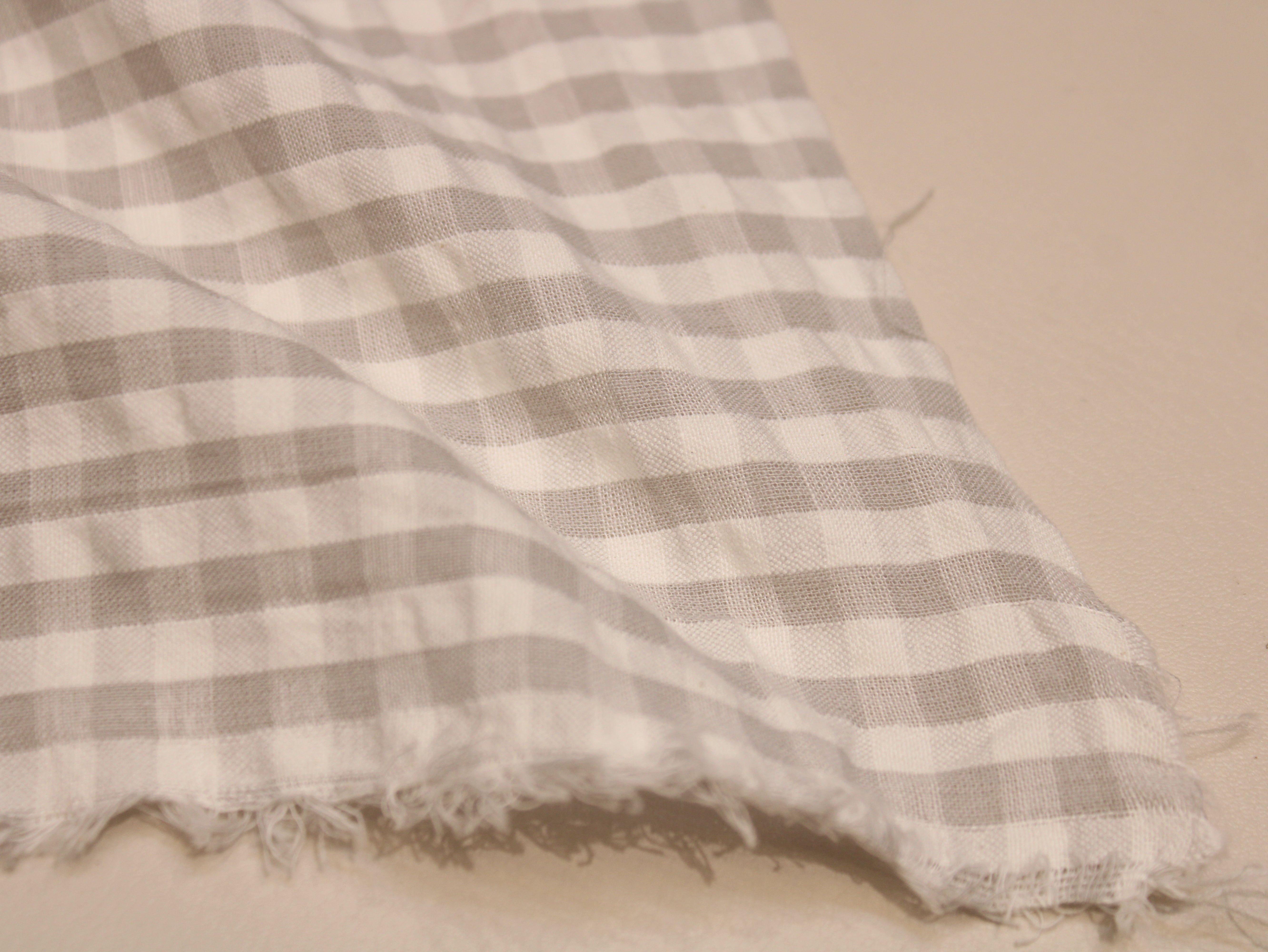 Tissu Seersucker Pur Coton Lavé Qualité 44 Pouces | Seersucker À Carreaux