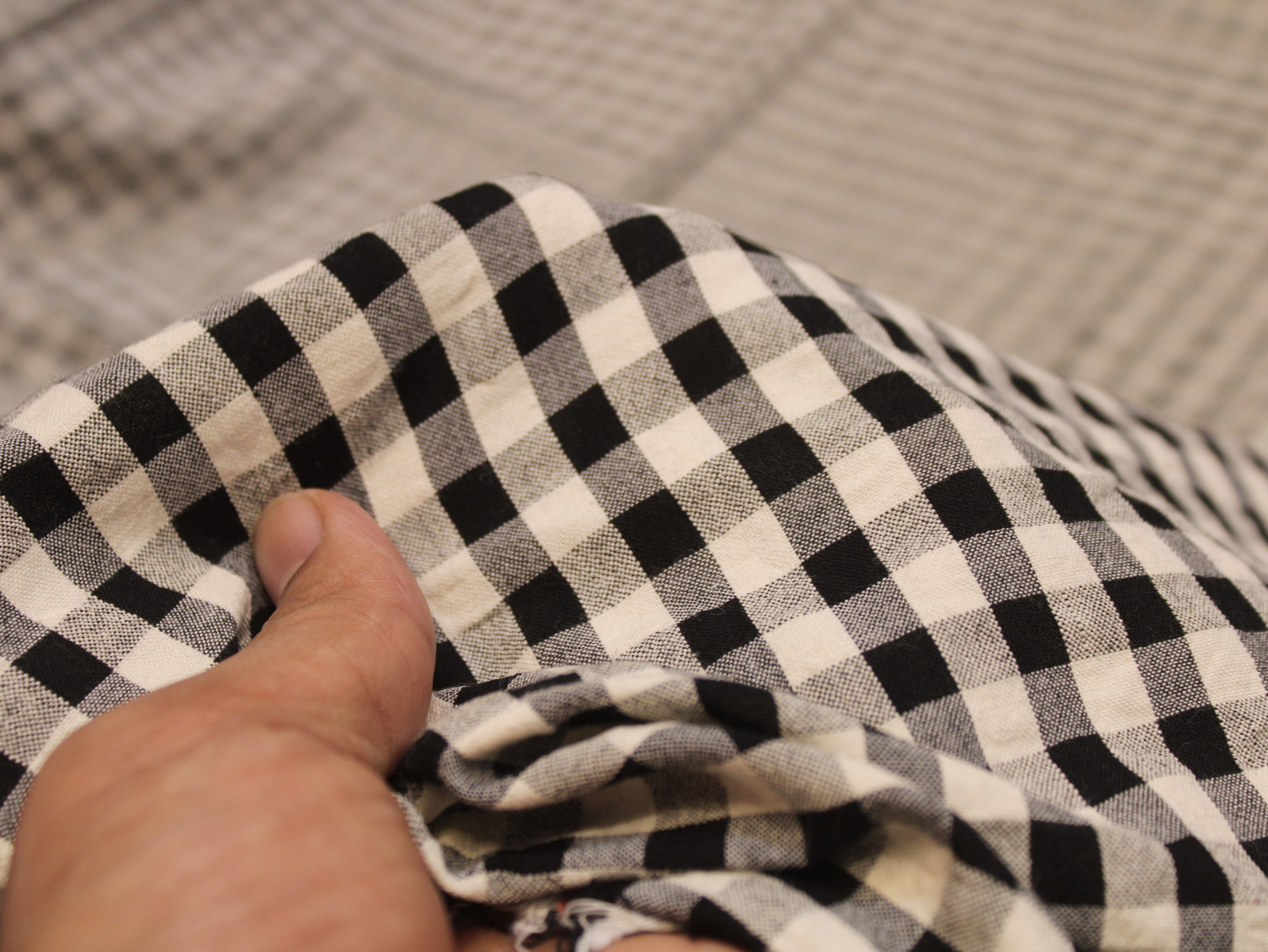 Tissu Seersucker Pur Coton Lavé Qualité 44 Pouces | Seersucker À Carreaux