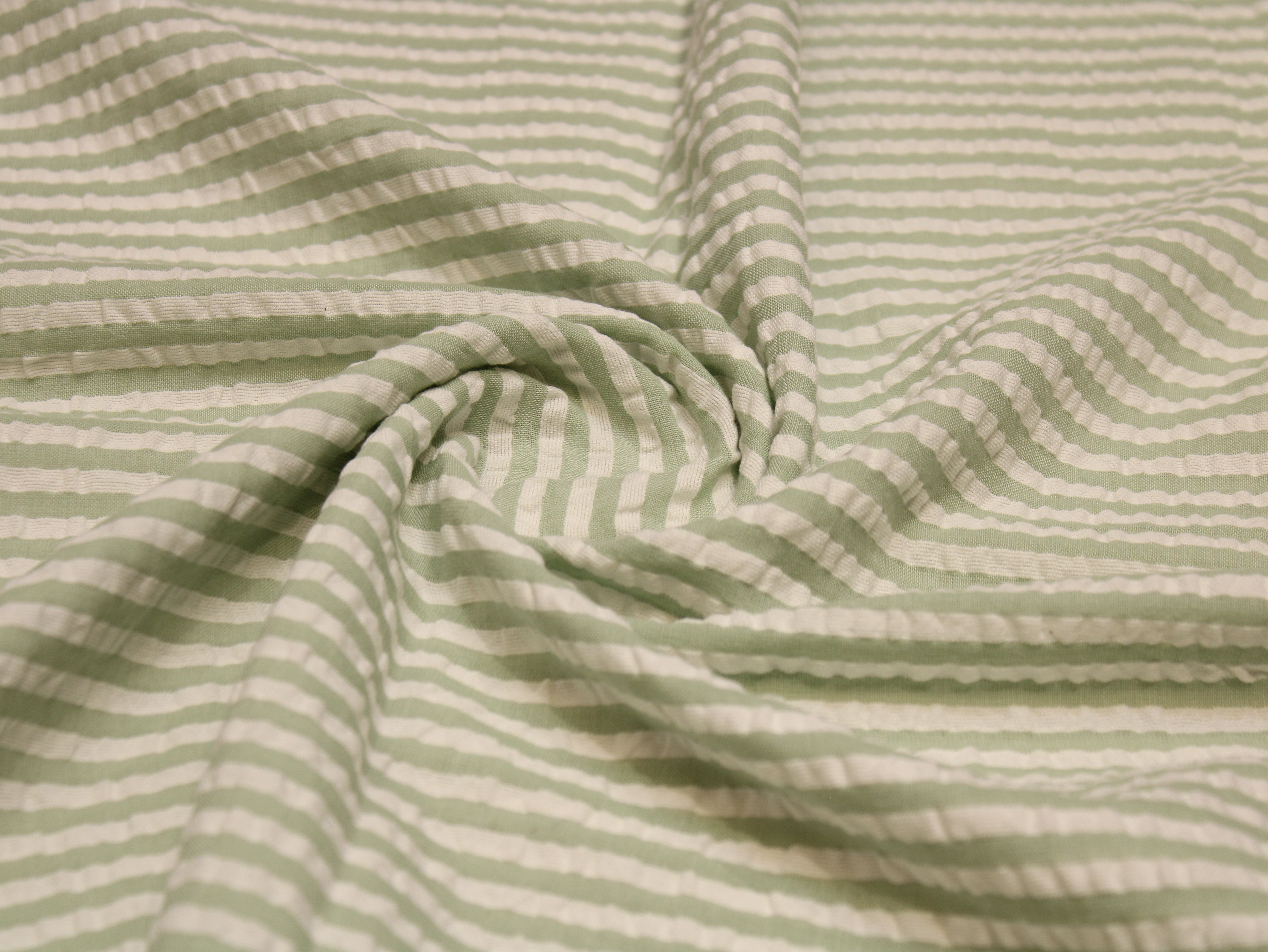 Pure Cotton Yarn Dyed Striped Seersucker Fabric 60 Inch | Premium Washed Quality